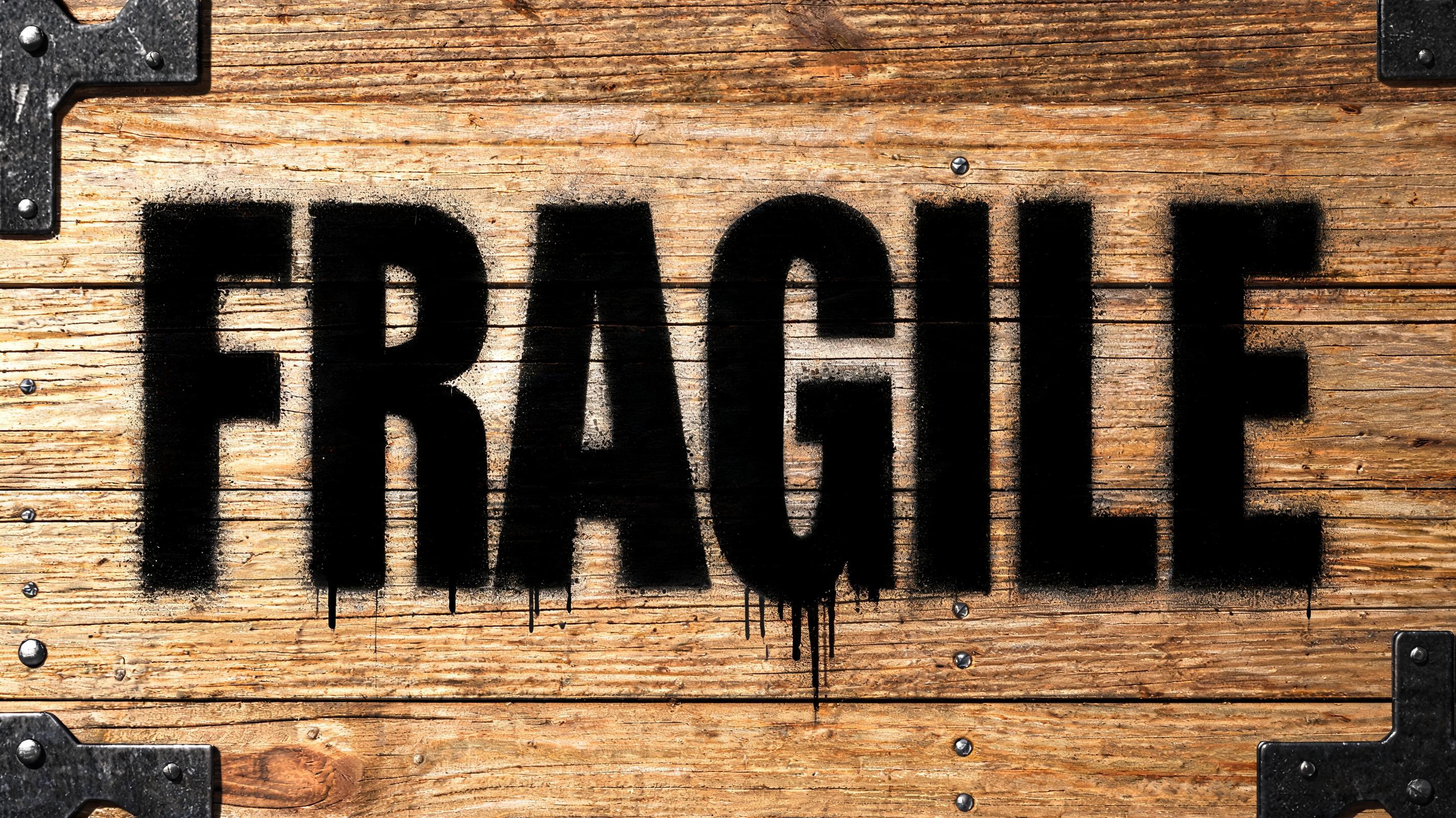"FRAGILE" — Stencil | AI Text Effect Generator