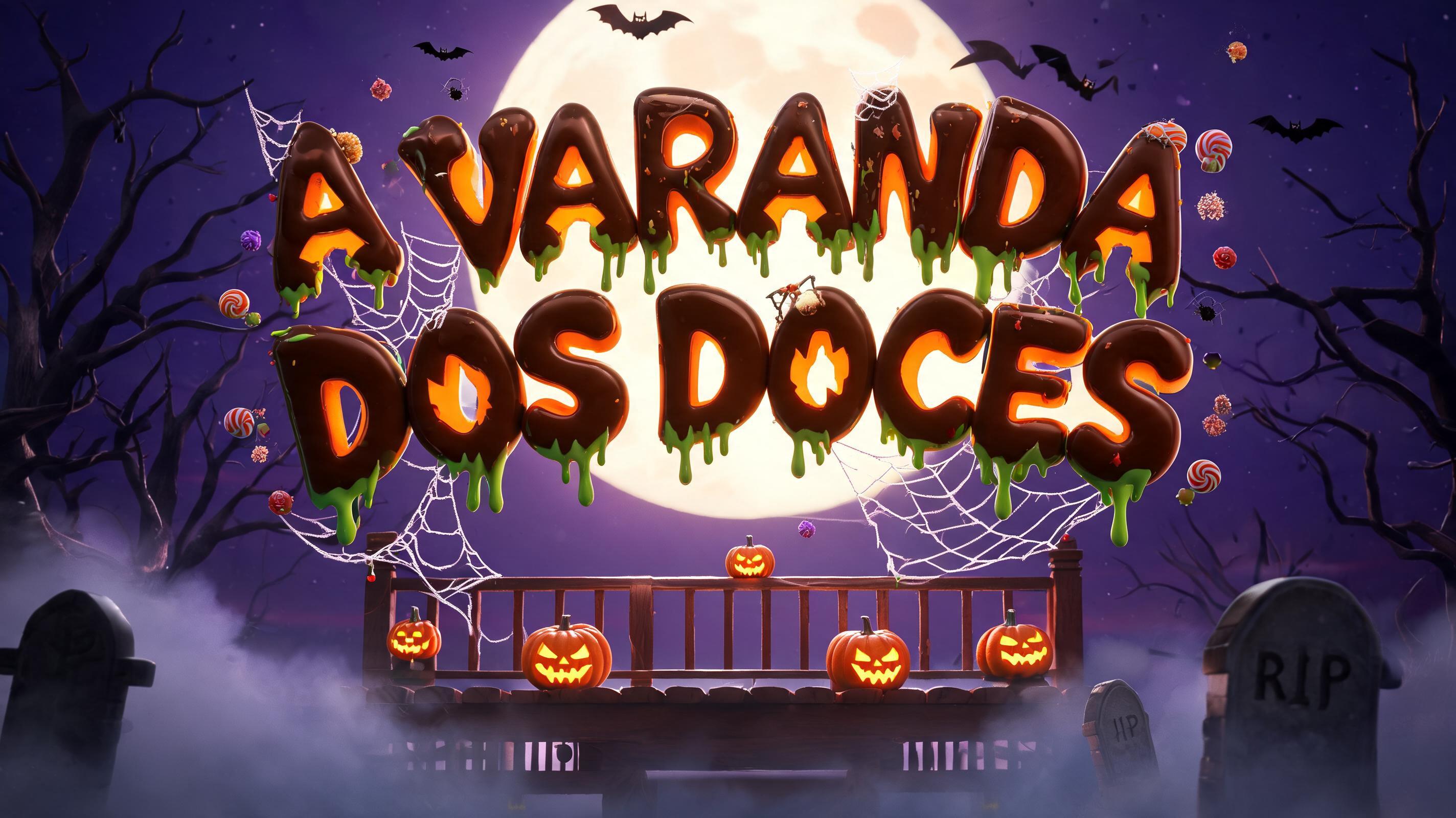 "A VARANDA DOS DOCES" — Halloween text effect
