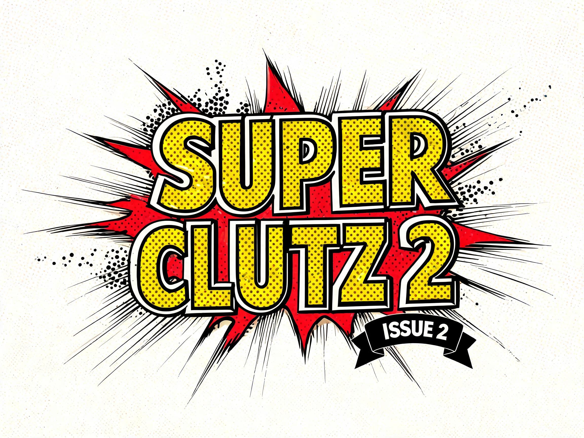 "Super Clutz 2" — Comic Book | AI Text Effect Generator
