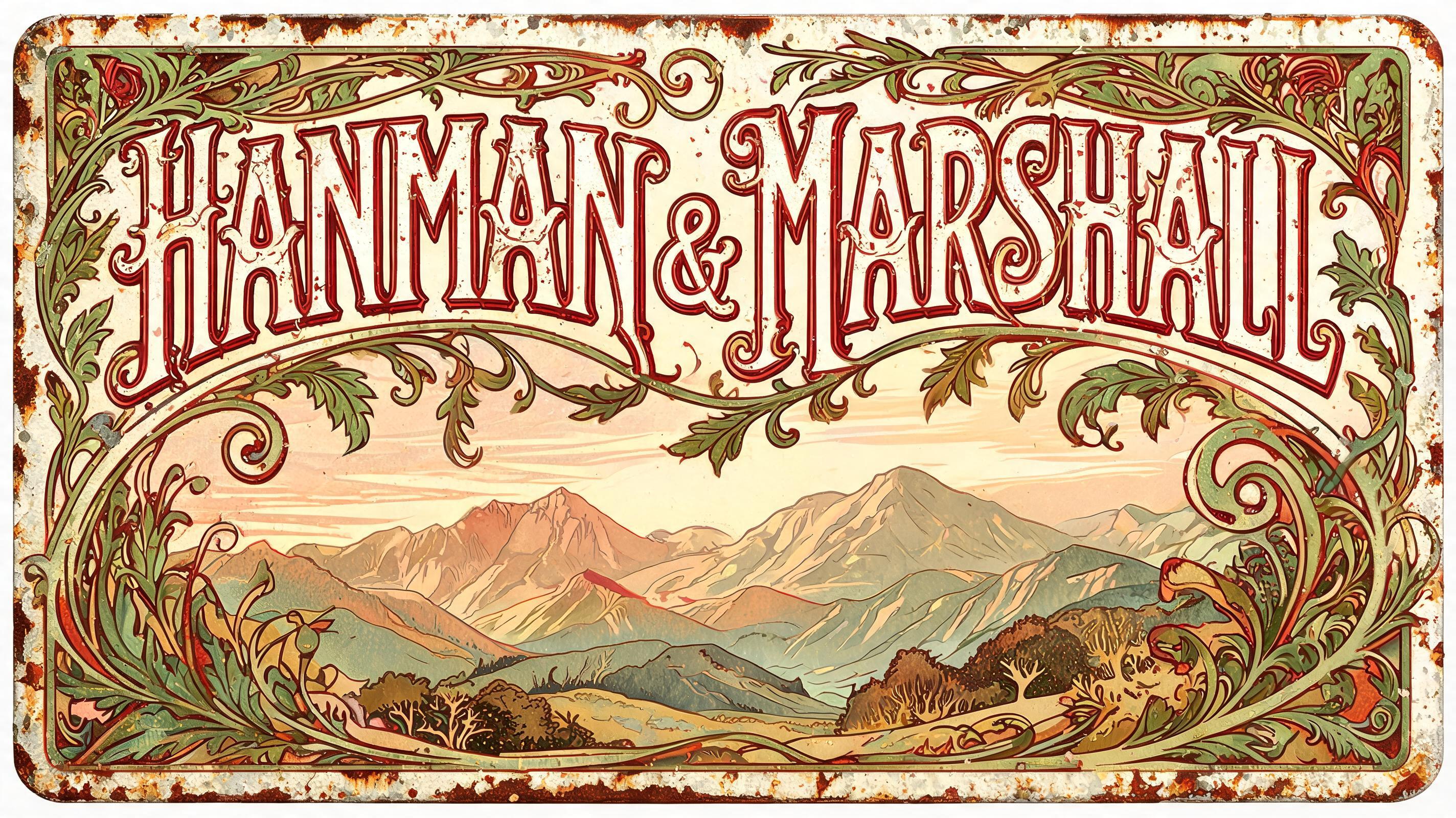 "Hanman & Marshall" — Vintage | AI Text Effect Generator