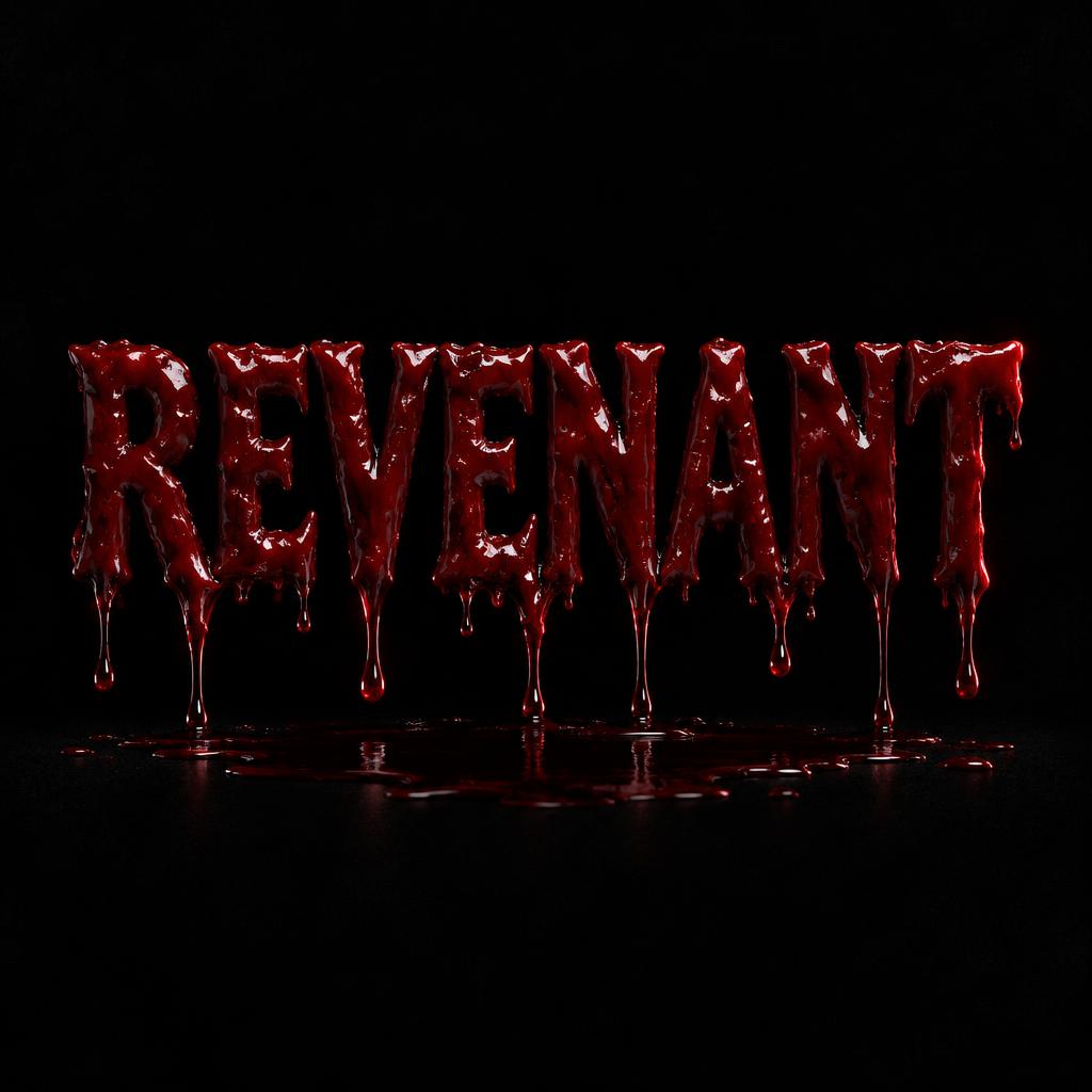 "REVENANT" — Drip Font Blood | AI Text Effect Generator
