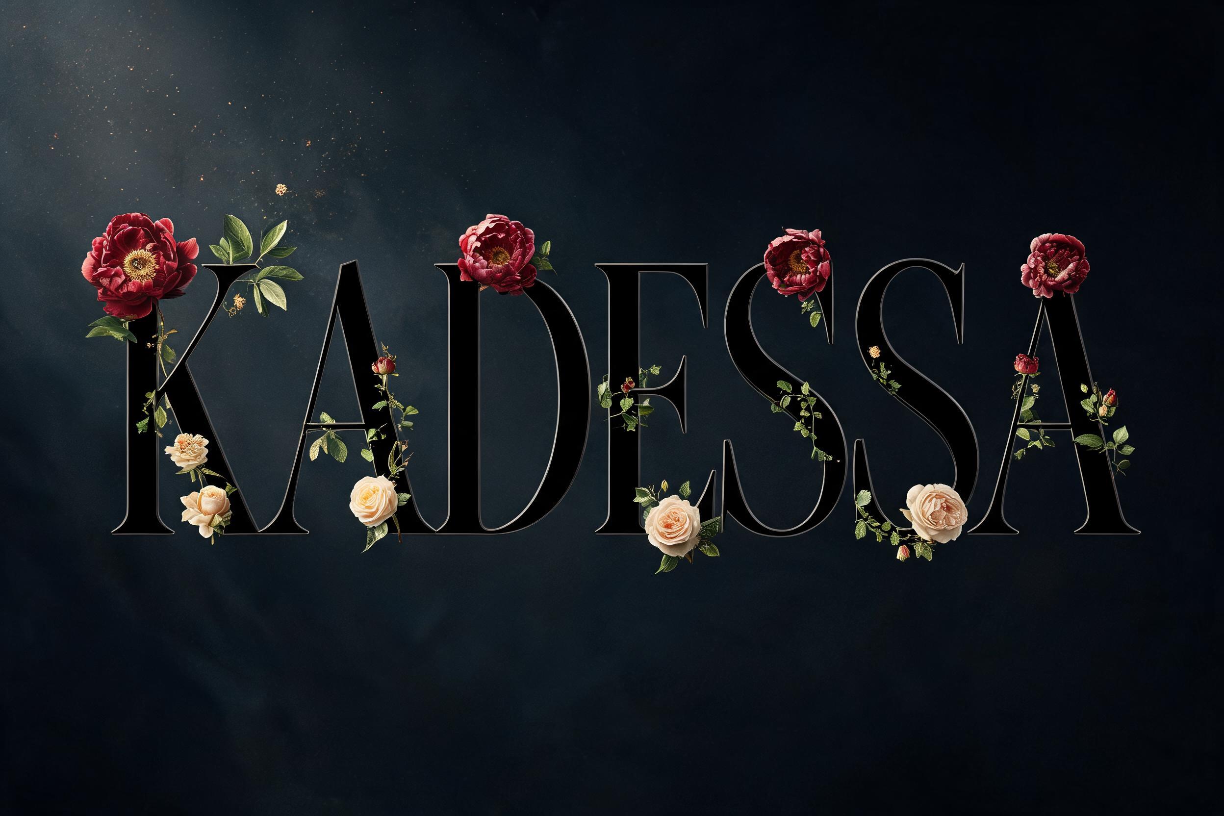 "Kadessa" — Floral | AI Text Effect Generator