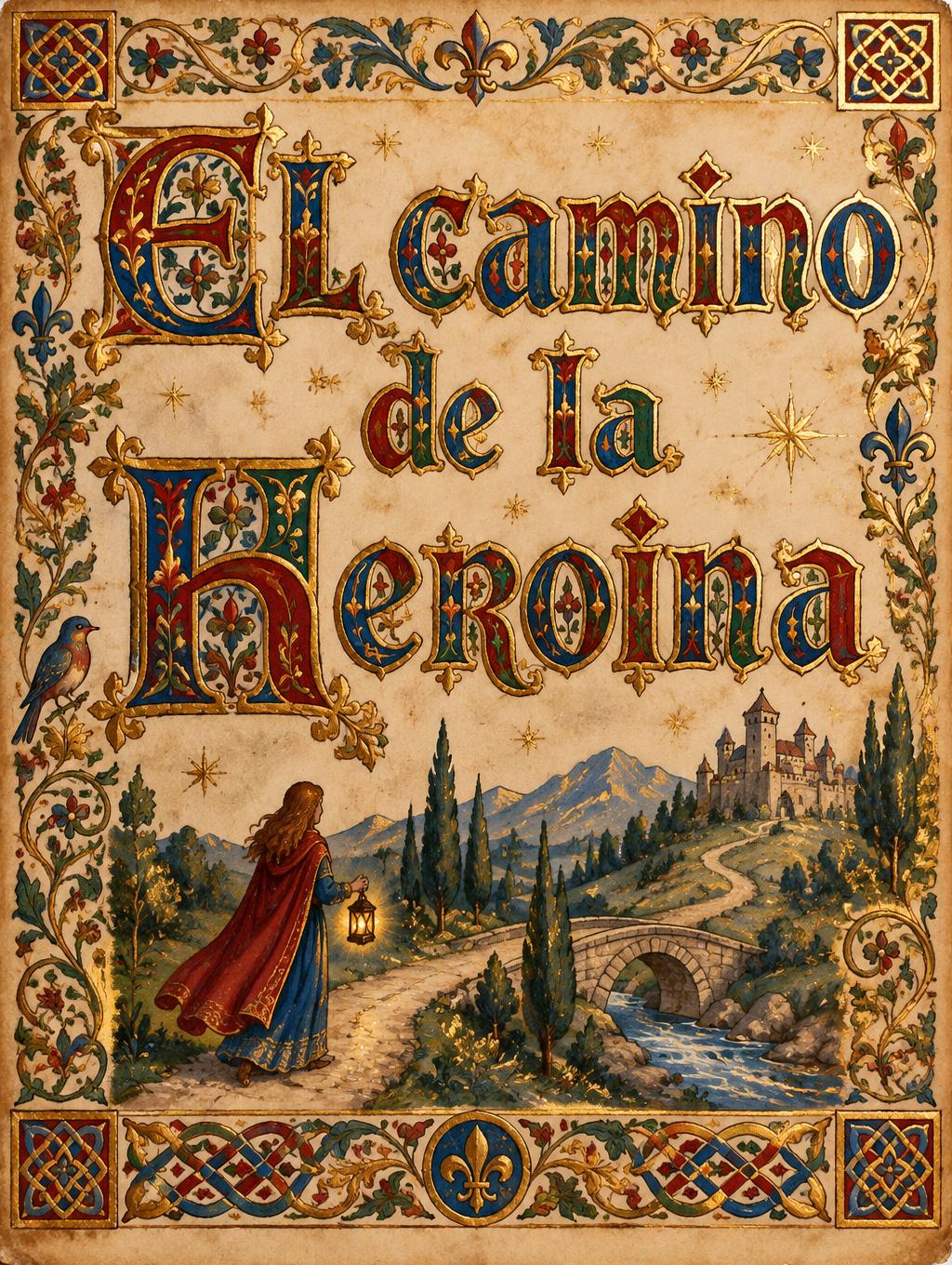 "El camino de la heroina" — Medieval | AI Text Effect Generator