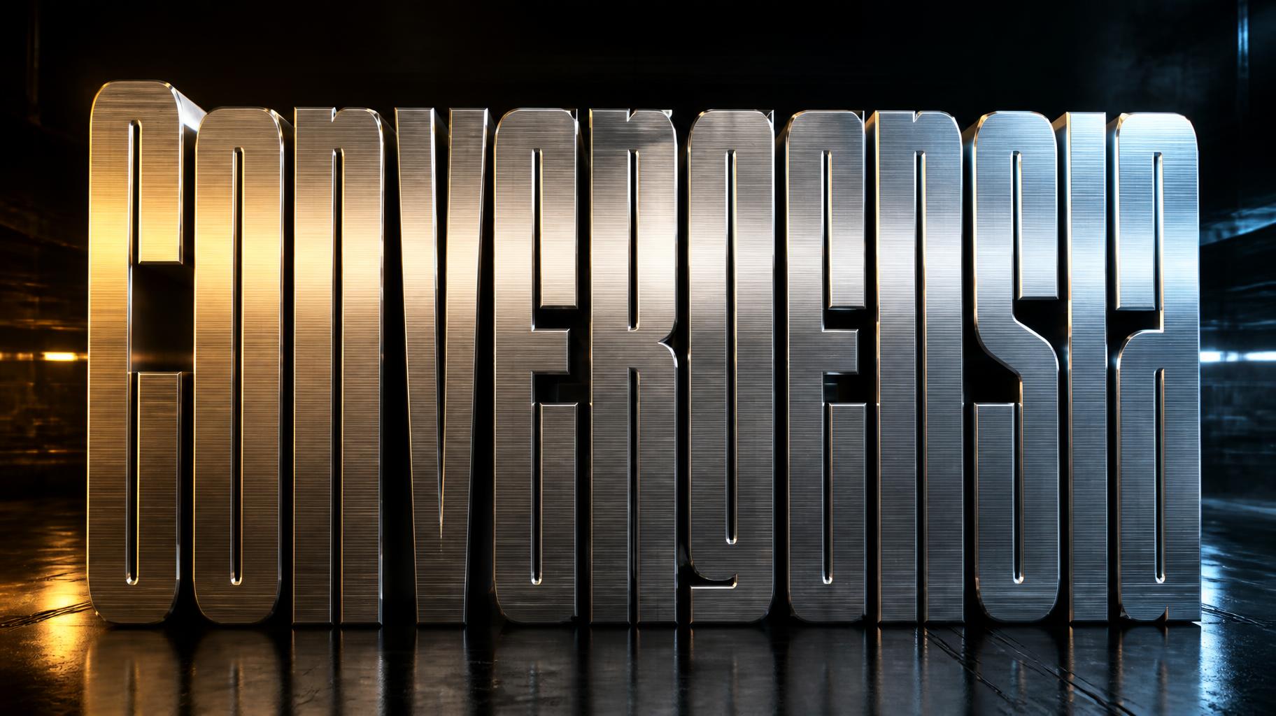 "Convergensia" — Metallic | AI Text Effect Generator