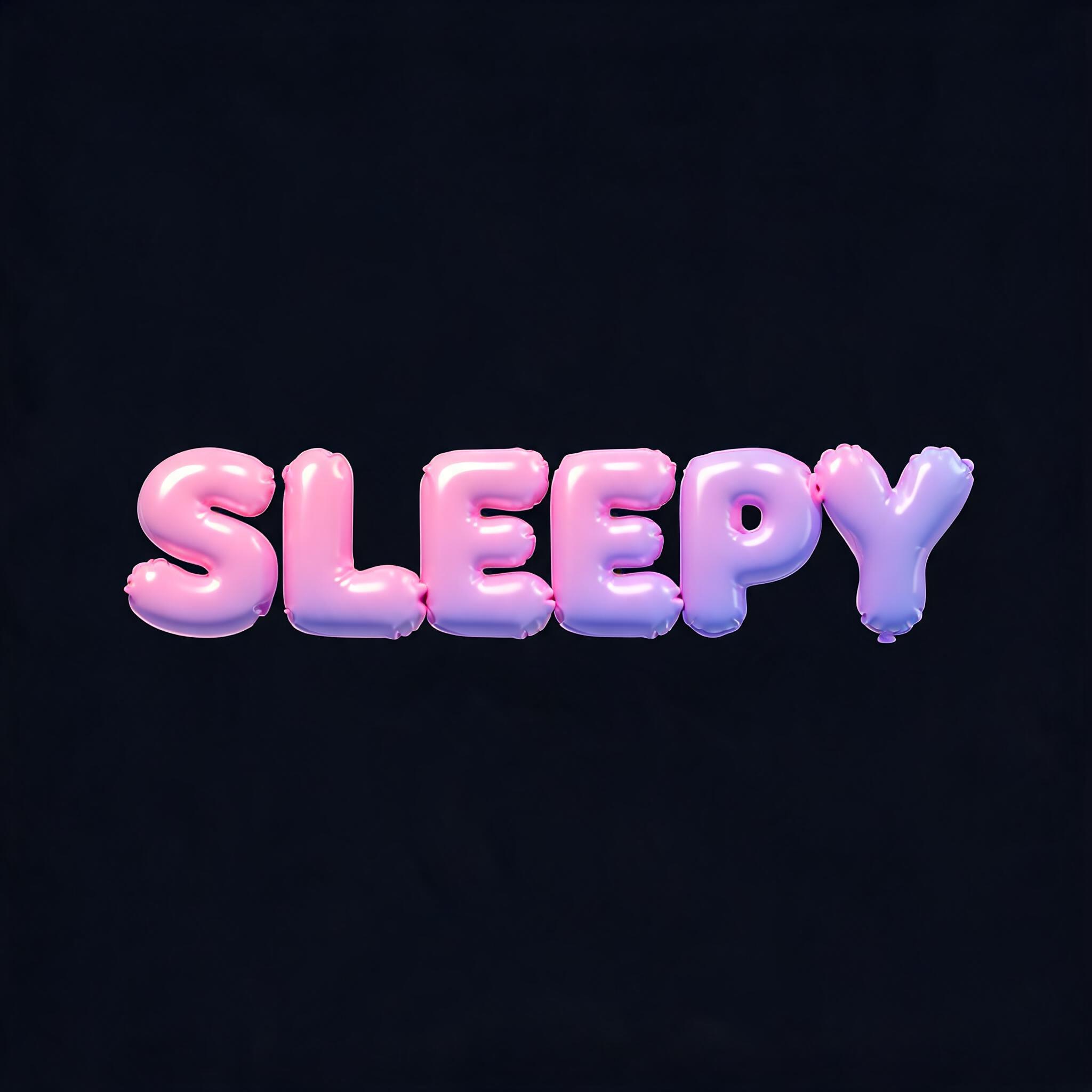 "SLEEPY" — Y2k Bubbly | AI Text Effect Generator