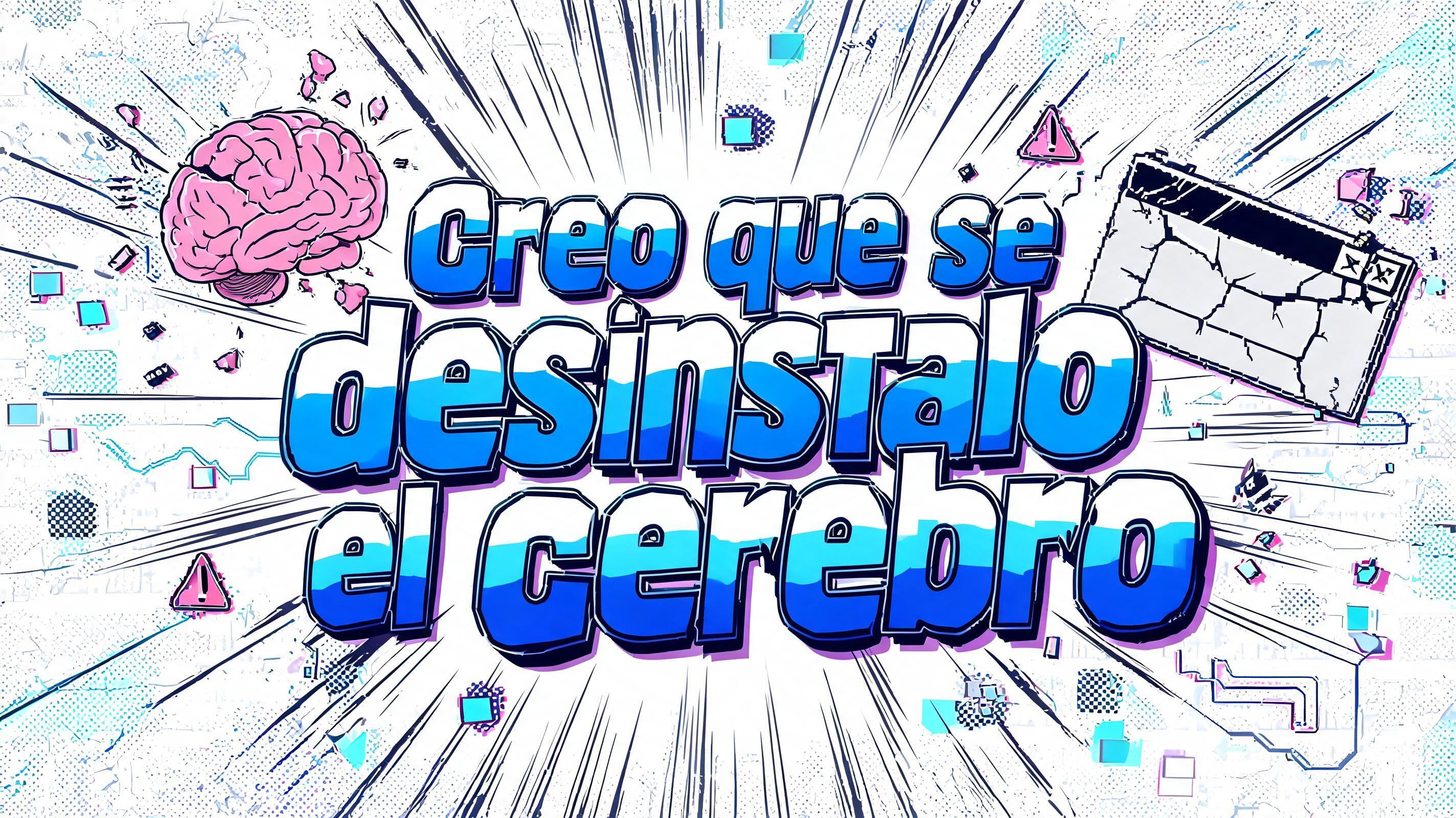 "Creo que se desinstalo el cerebro" — Anime | AI Text Effect Generator