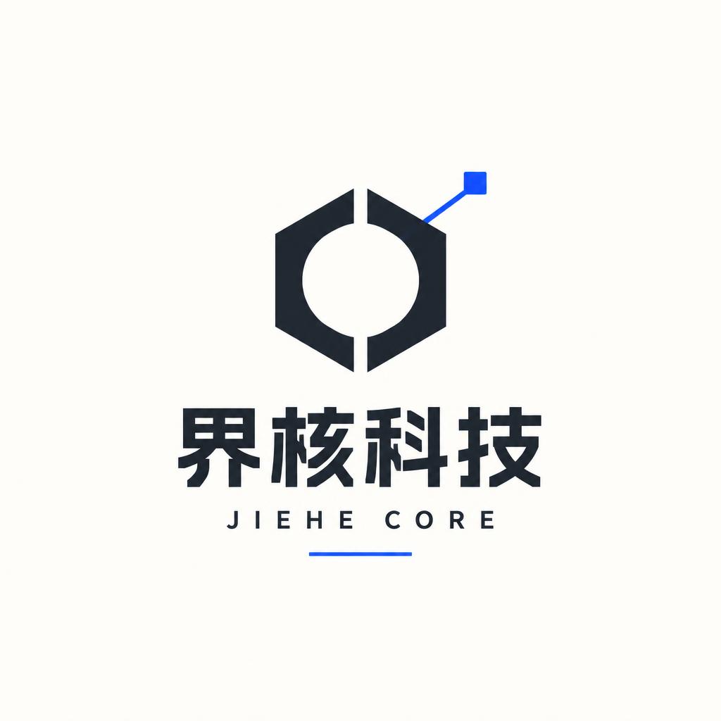 "界核科技
JIEHE CORE" — Minimal text effect