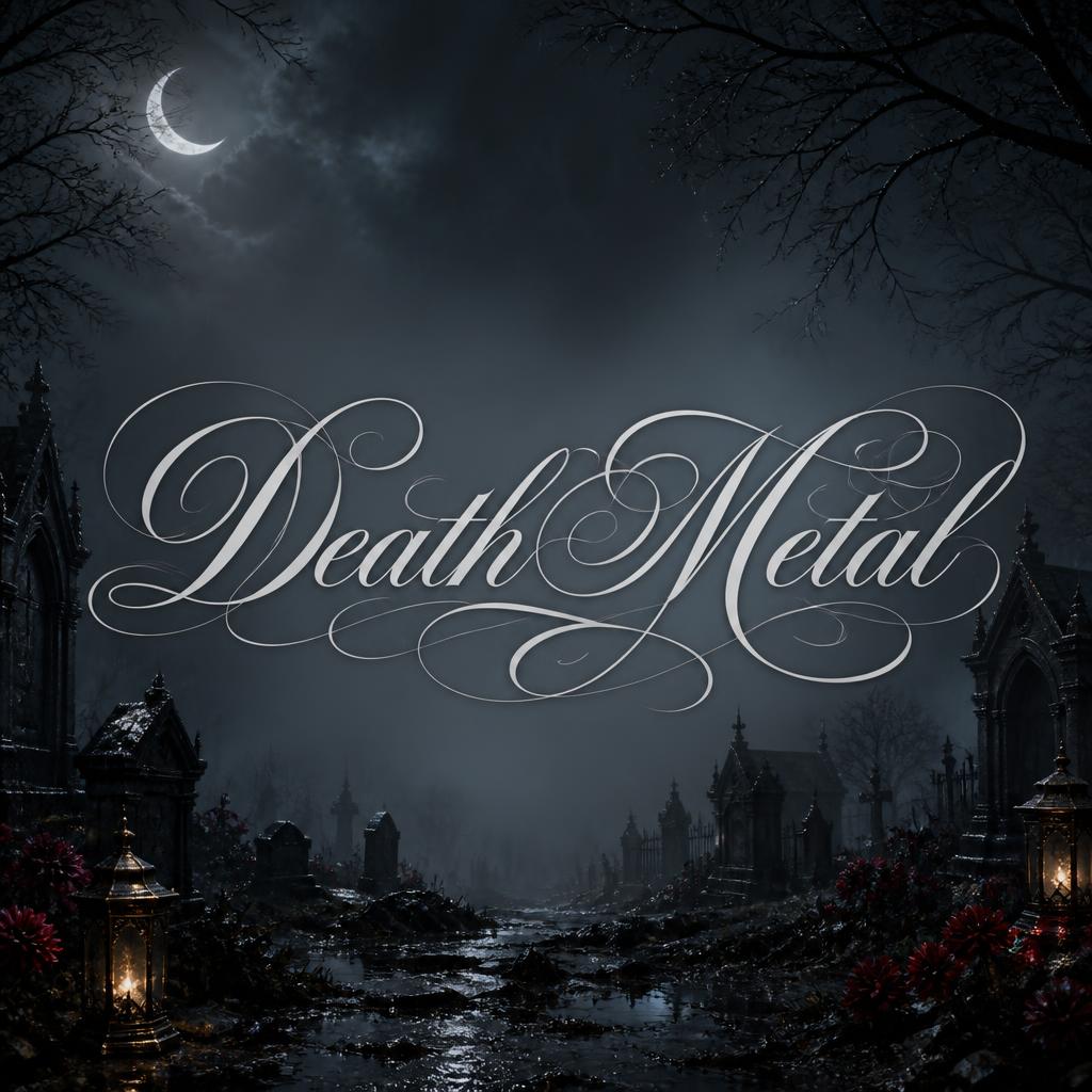 "DeathMetal" —  | AI Text Effect Generator