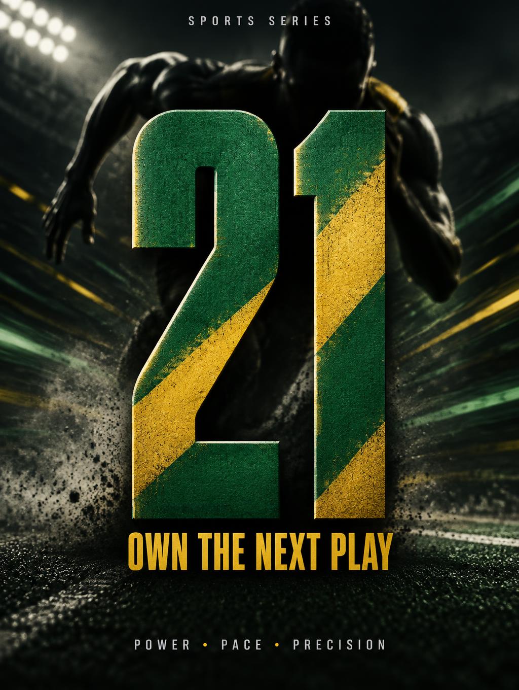 21
OWN THE NEXT PLAY
POWER • PACE • PRECISION
SPORTS SERIES