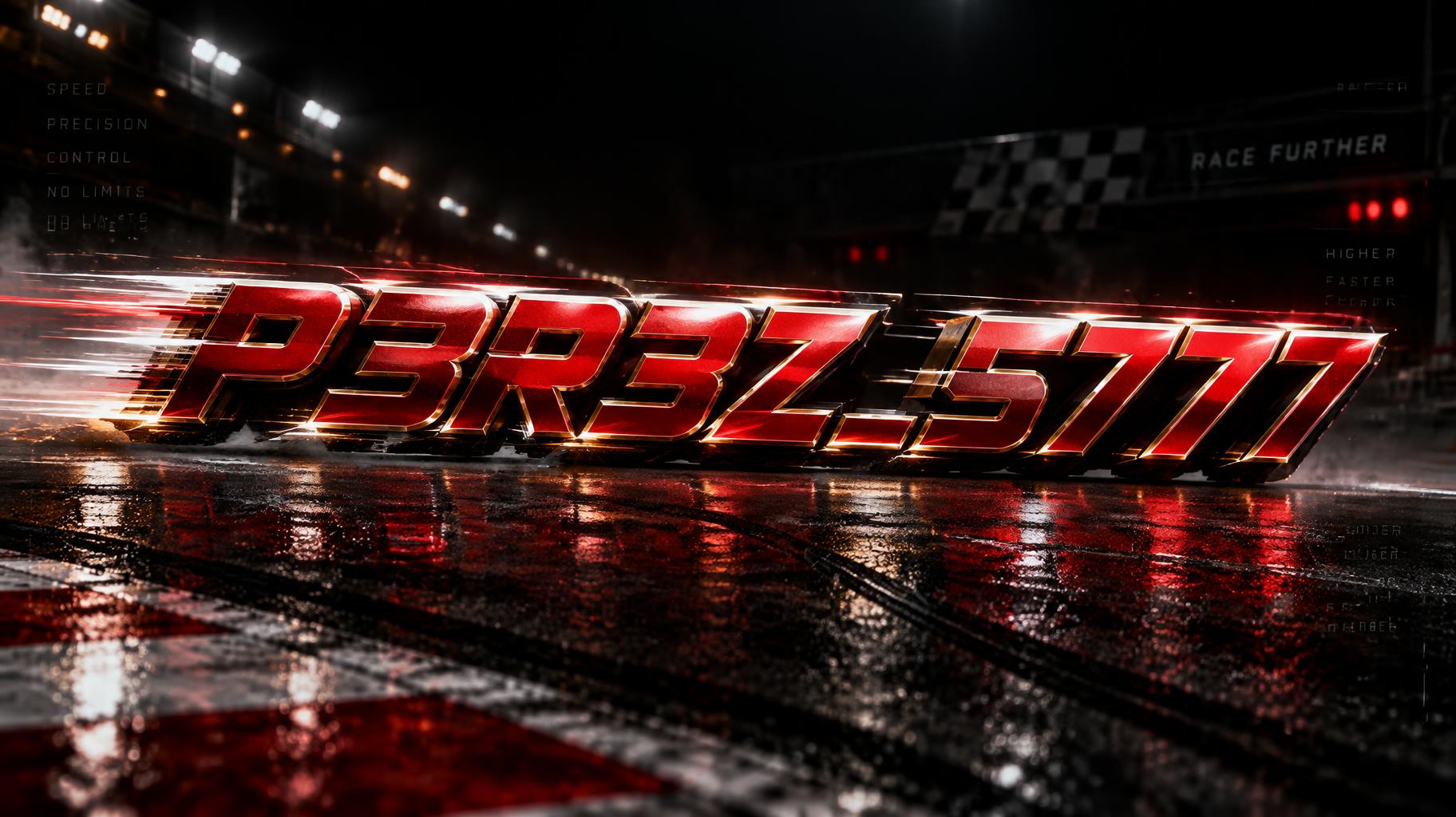 "P3R3Z_5777" — Racing | AI Text Effect Generator