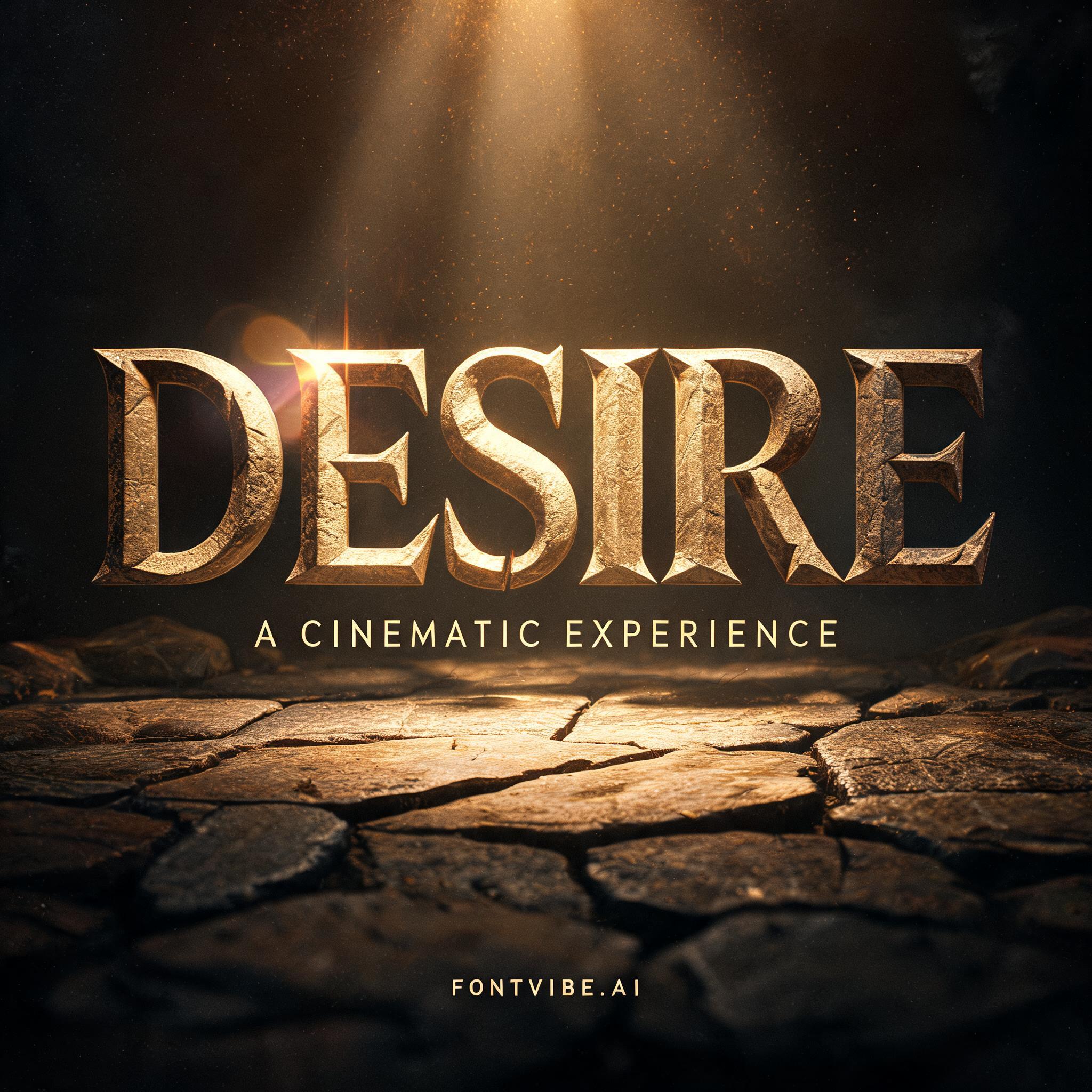 "DESIRE" — Cinematic | AI Text Effect Generator