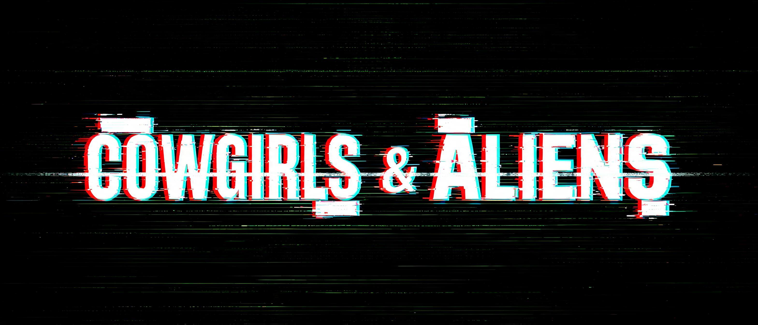 "COWGIRLS & ALIENS" — Glitch | AI Text Effect Generator