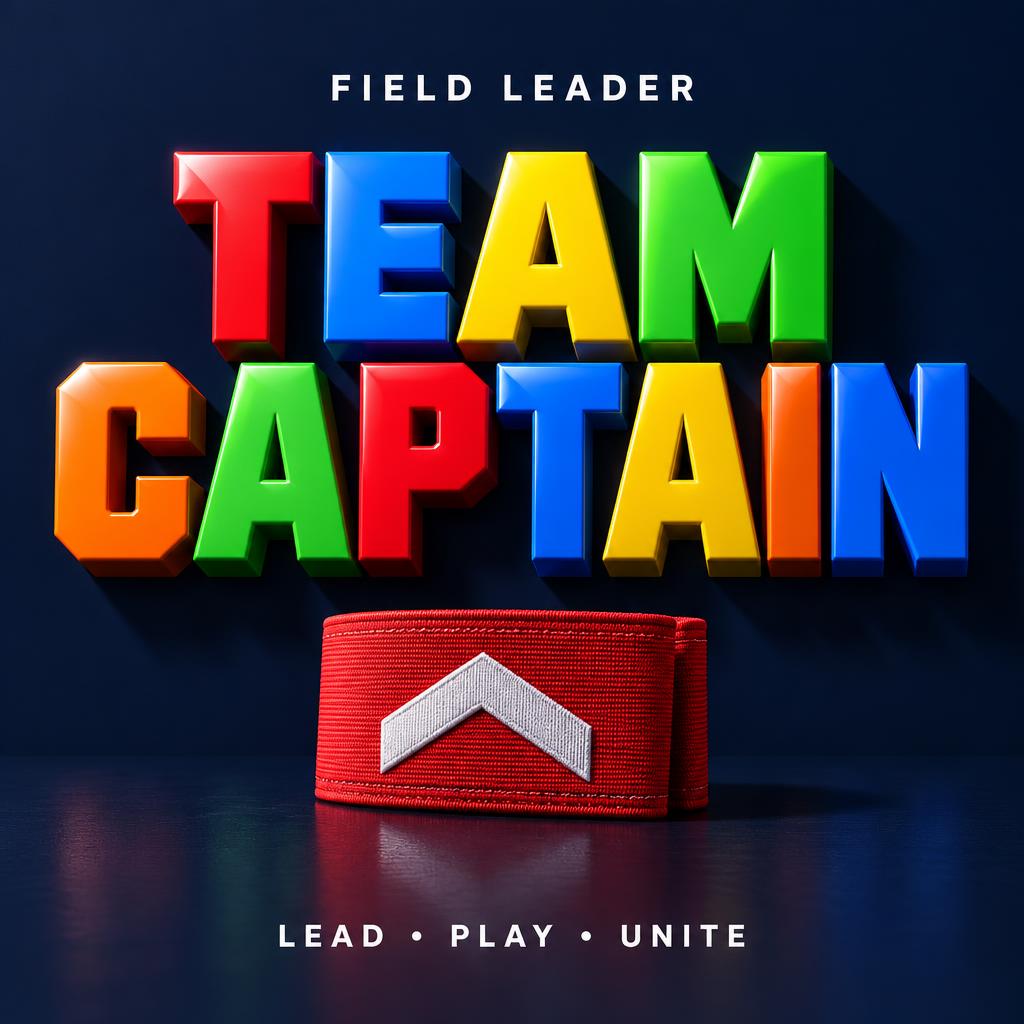 "TEAM
CAPTAIN
FIELD LEADER
LEAD • PLAY • UNITE" — 3d Bold | AI Text Effect Generator