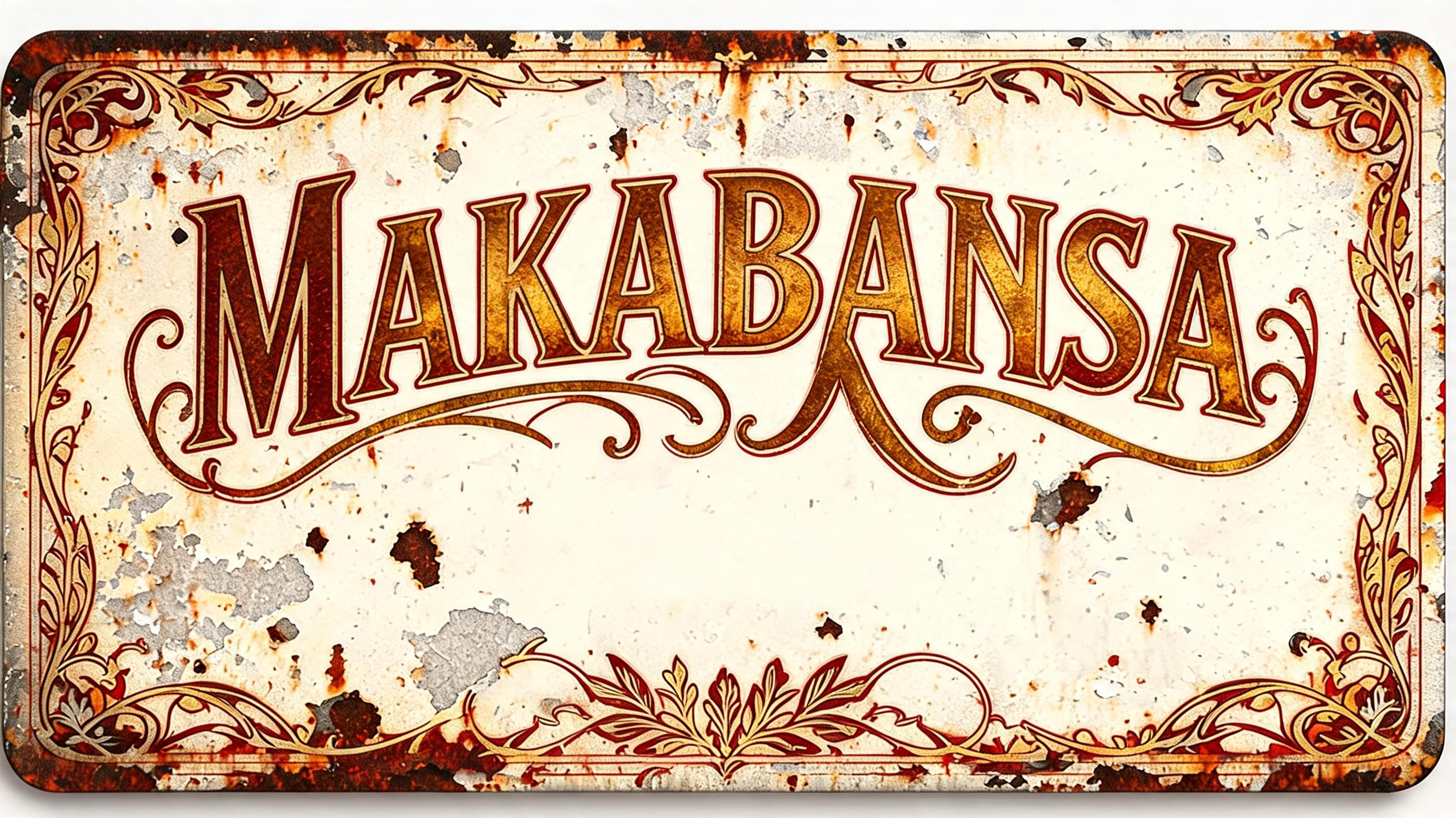 "MAKABANSA" — Vintage | AI Text Effect Generator