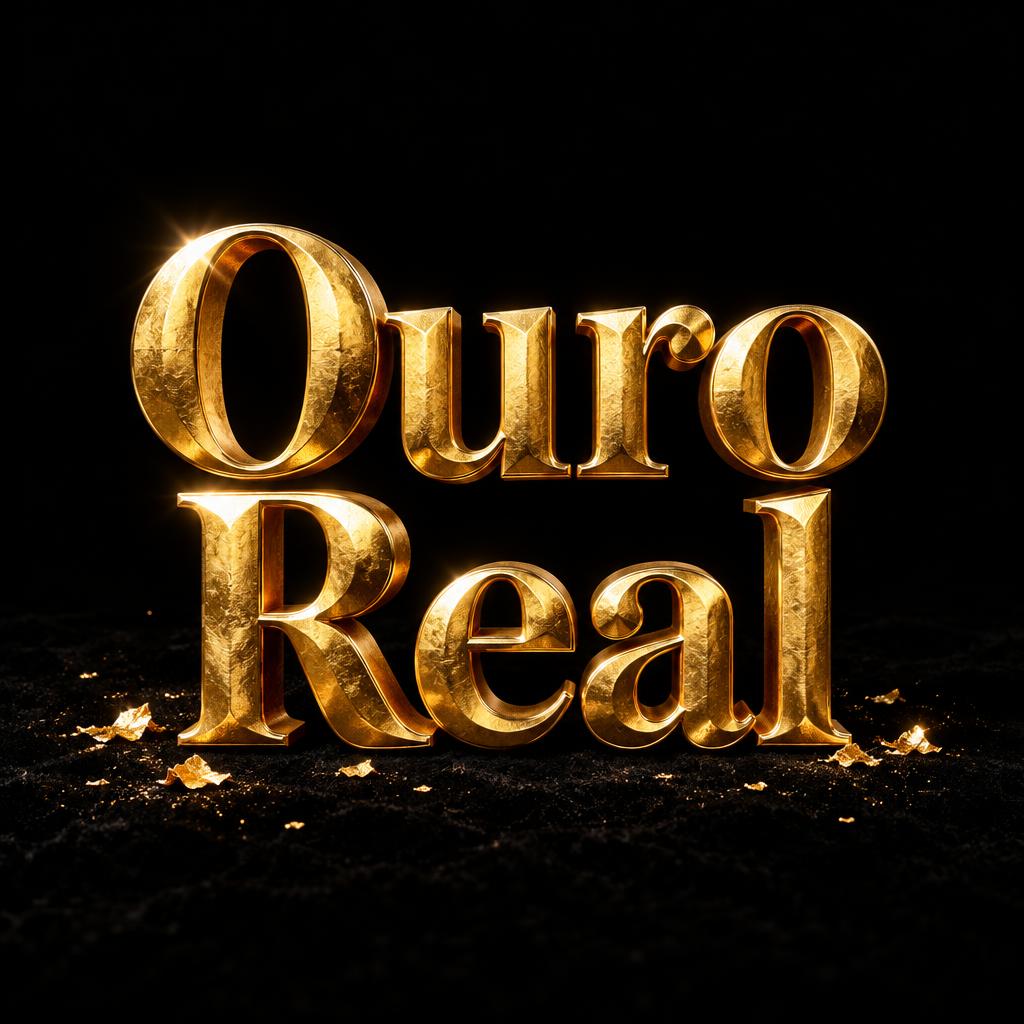 "Ouro Real" — Luxury Gold | AI Text Effect Generator