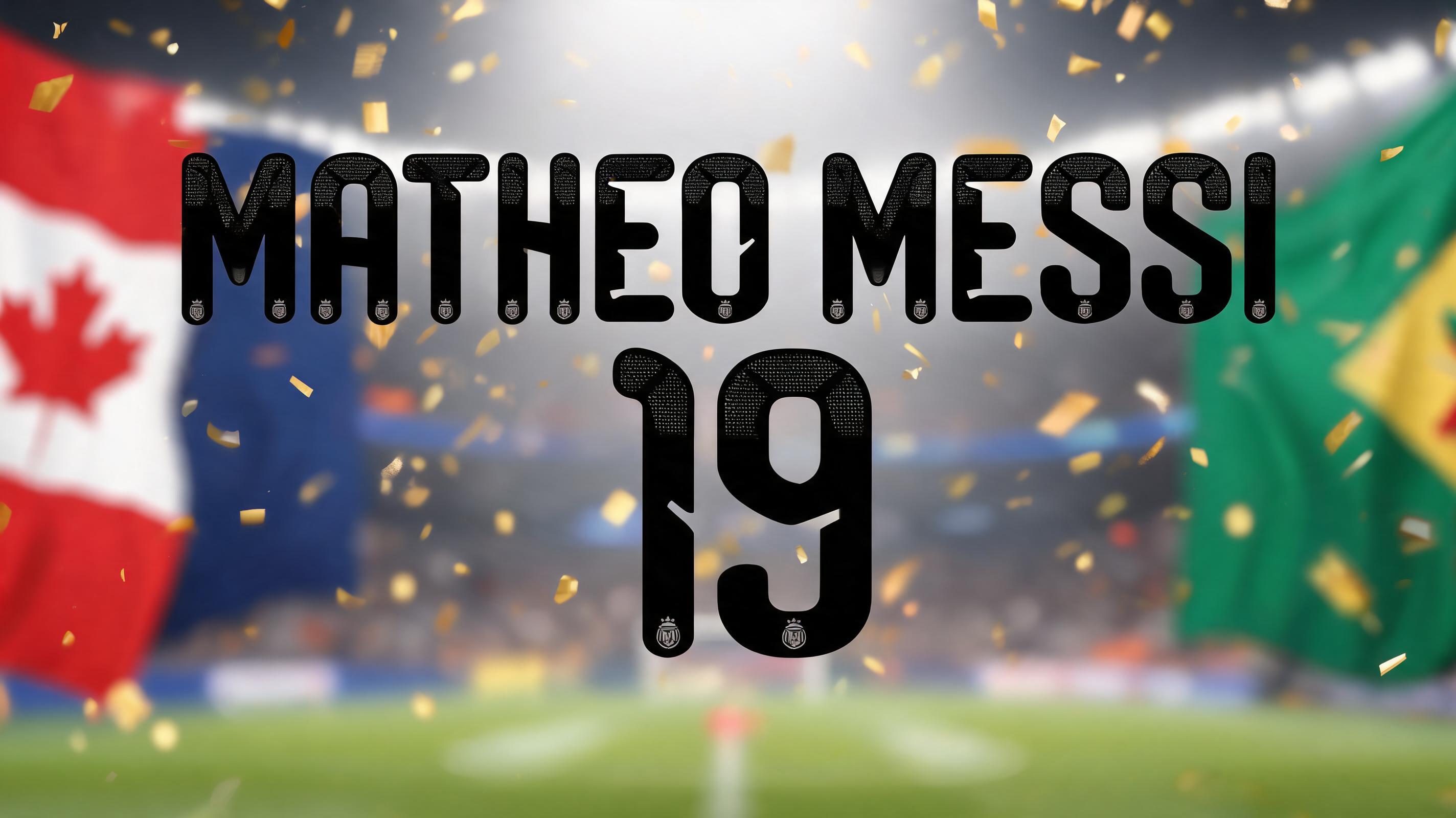 "Matheo Messi
19" — Sports Football | AI Text Effect Generator