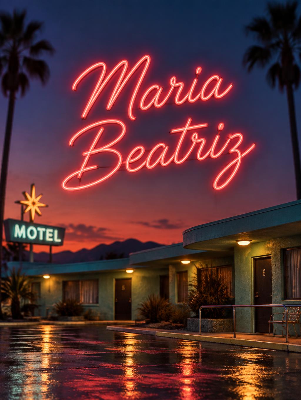"Maria Beatriz" —  | AI Text Effect Generator