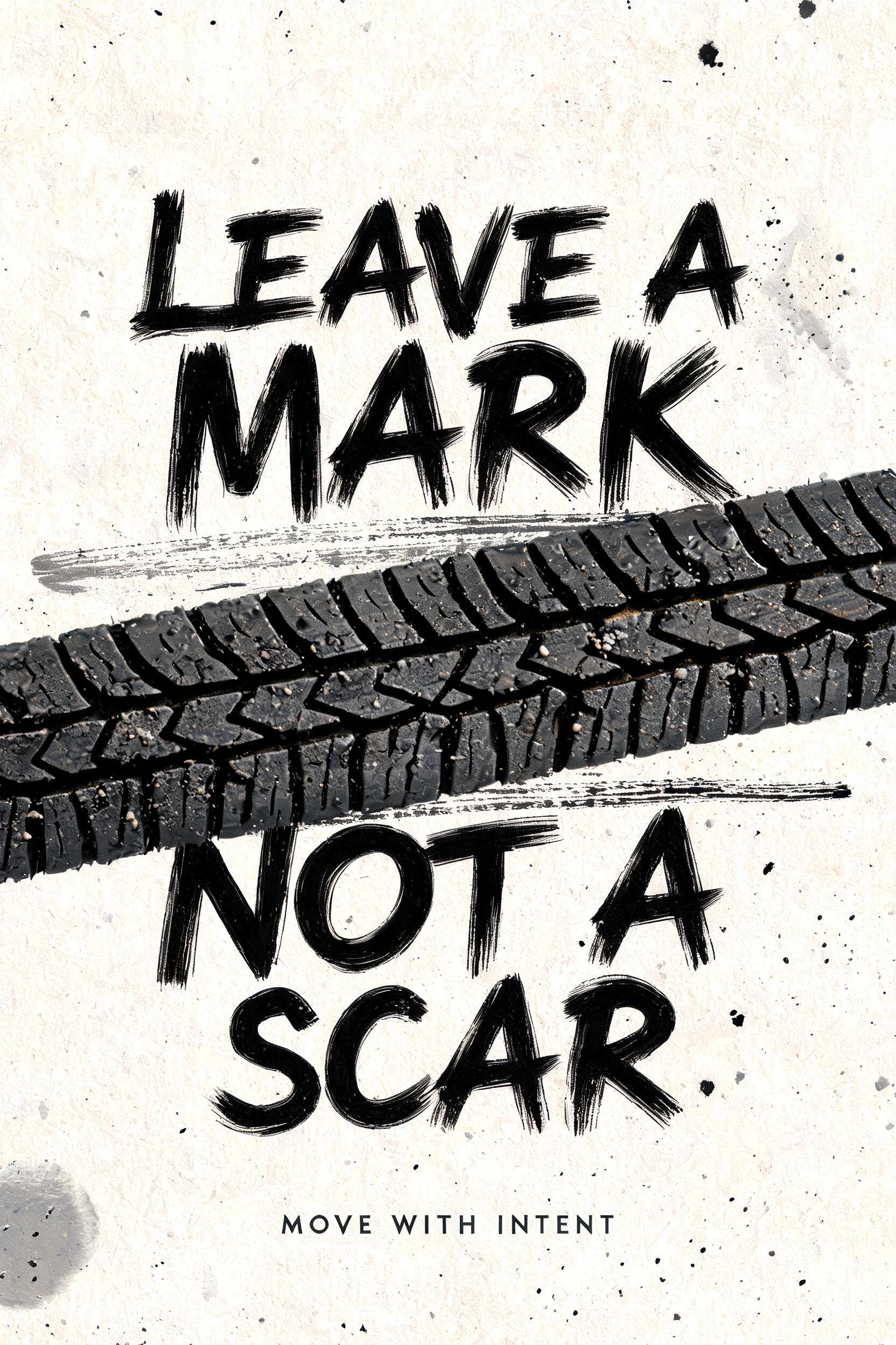 "LEAVE A MARK
NOT A SCAR
MOVE WITH INTENT" — Brush Stroke | AI Text Effect Generator