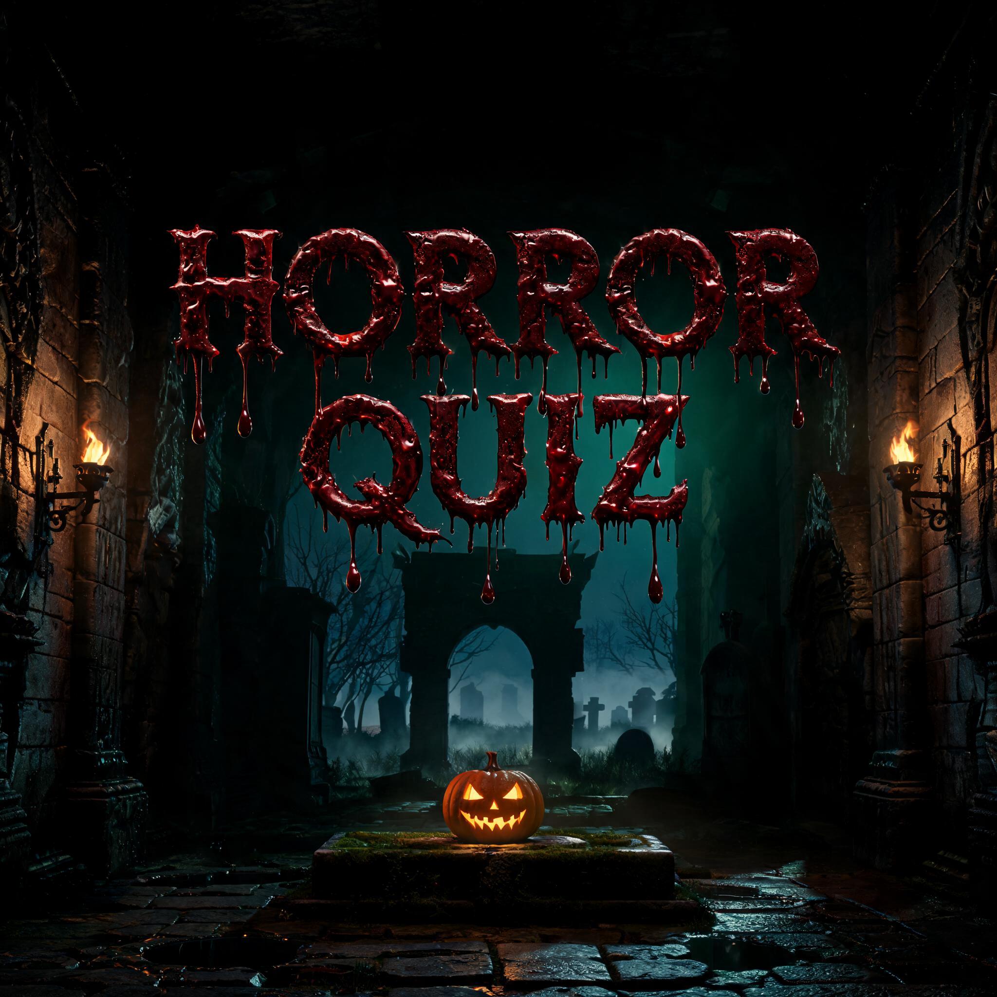 "Horror Quiz" — Horror | AI Text Effect Generator