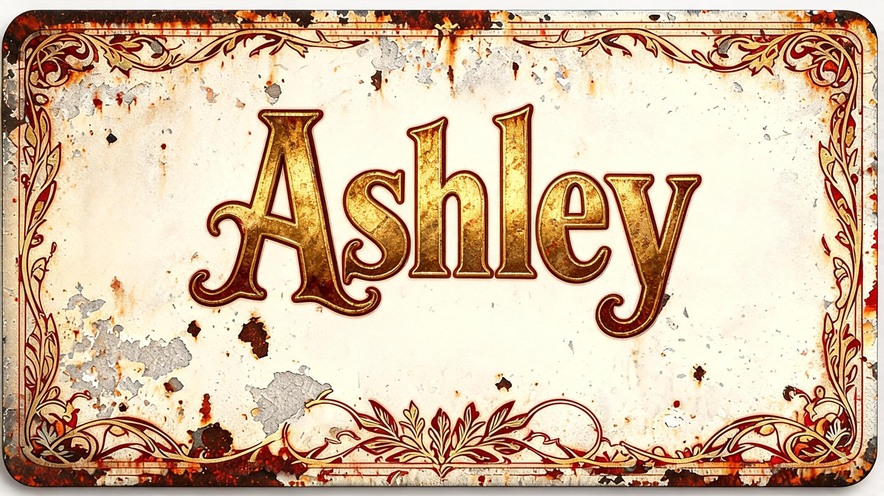 "Ashley" — Vintage | AI Text Effect Generator