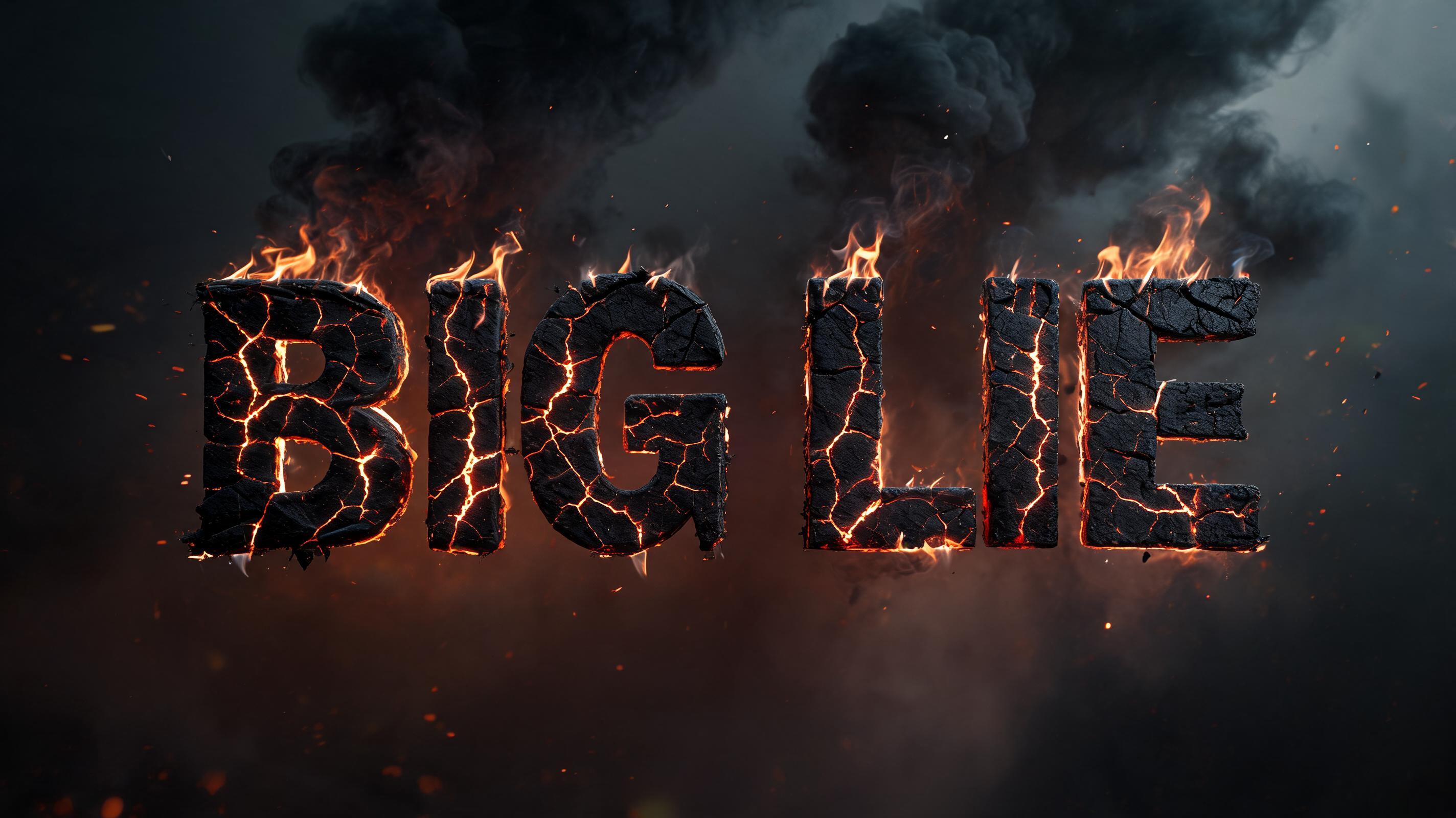 "BIG LIE" — Fire Smoke | AI Text Effect Generator