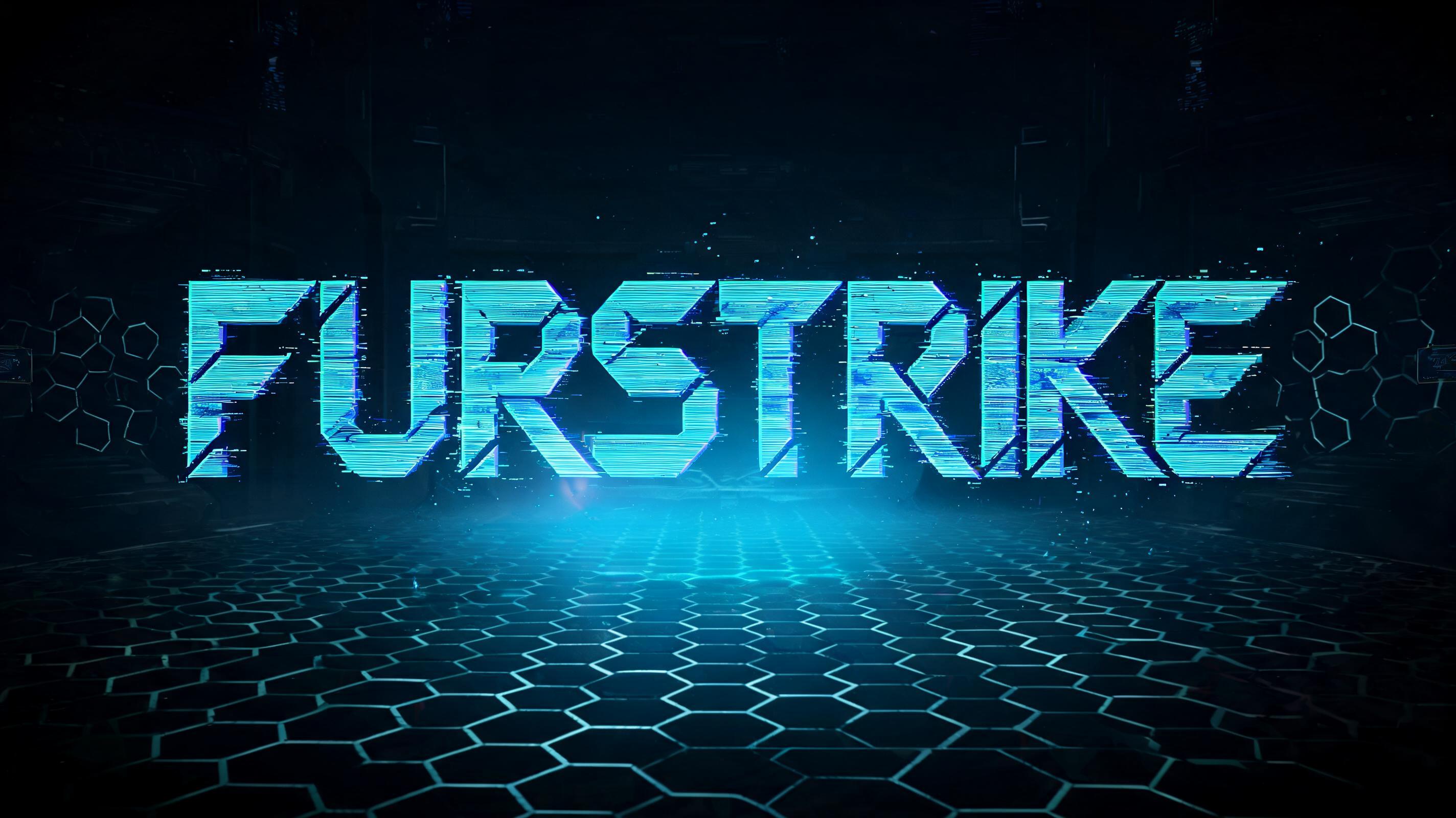 "FURSTRIKE" — Cyberpunk Hologram text effect