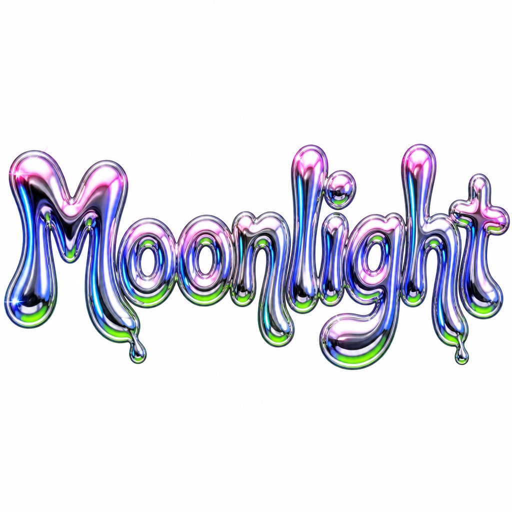 "Moonlight" — Y2k | AI Text Effect Generator