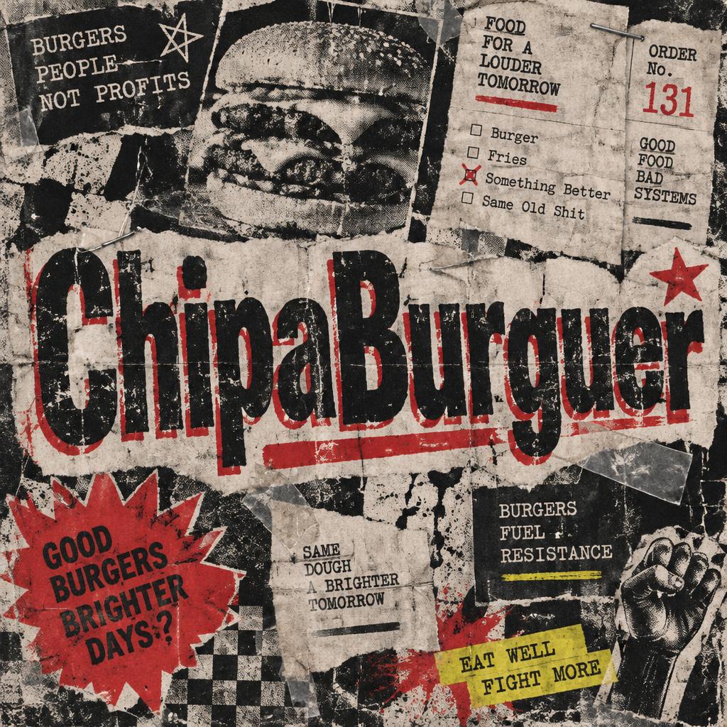 "ChipaBurguer" — Grunge | AI Text Effect Generator