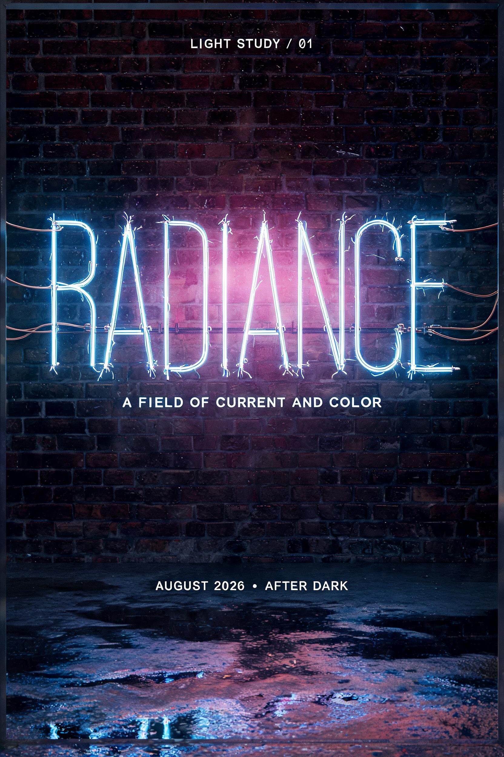 "Radiance" — Cyberpunk Electric Neon text effect