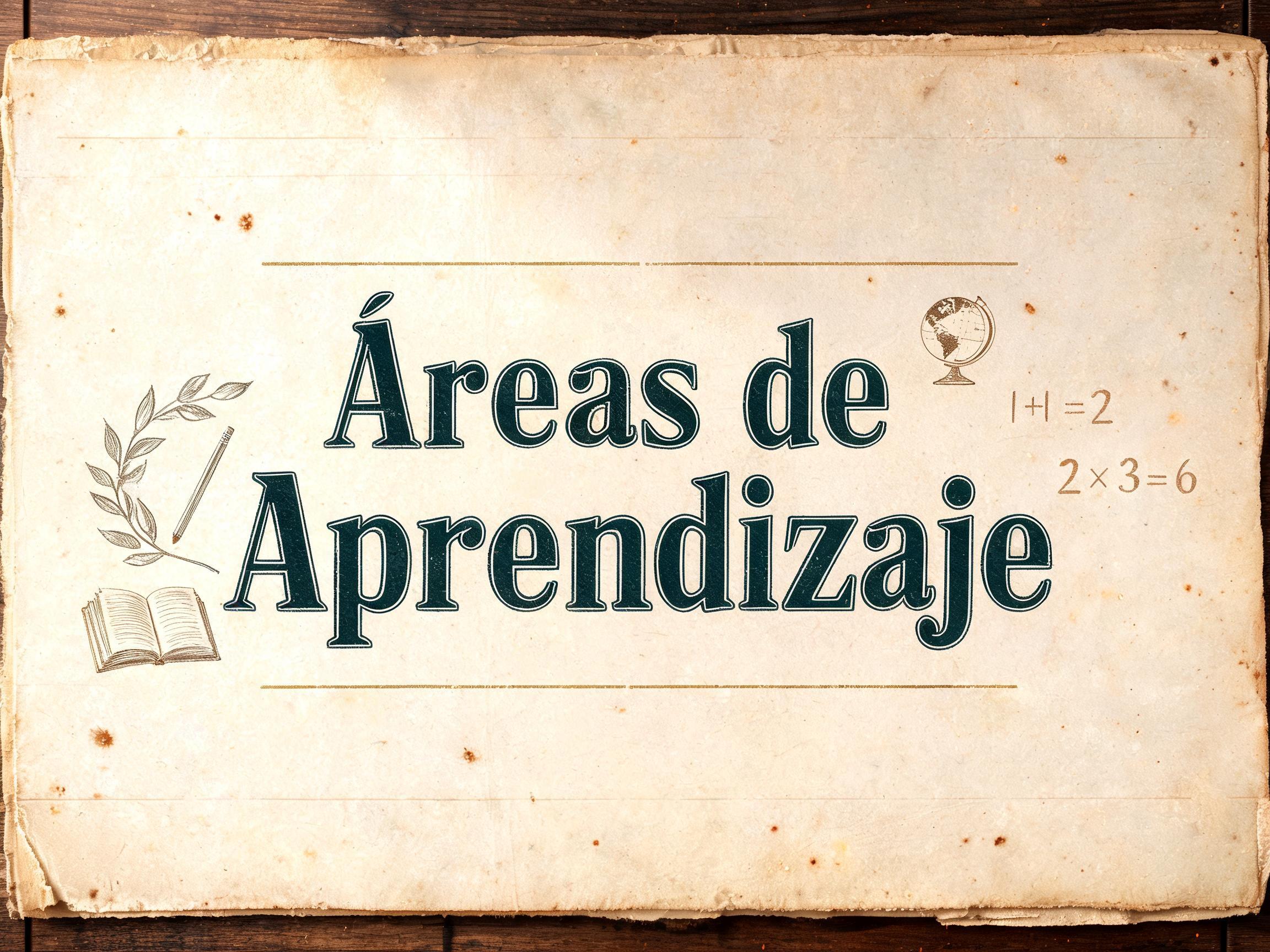 "Áreas de Aprendizaje" — Vintage | AI Text Effect Generator