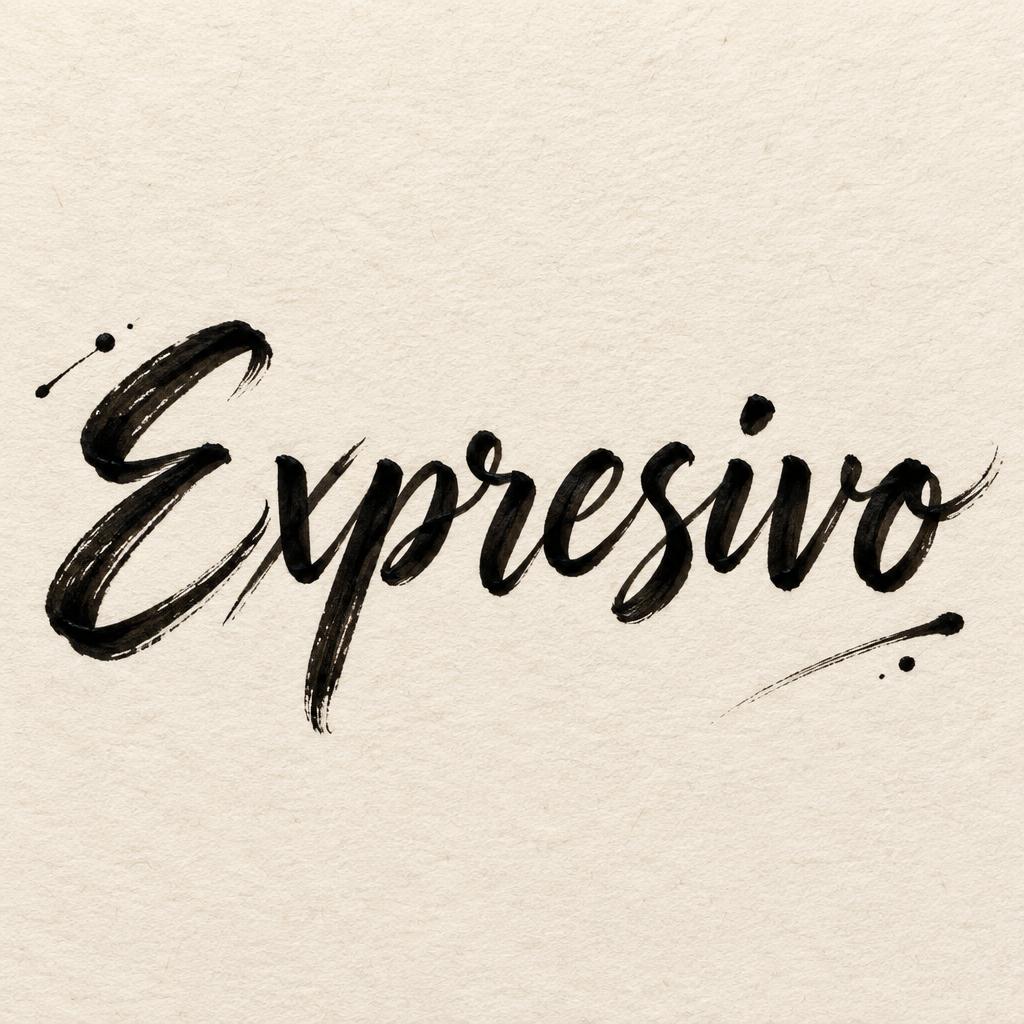 "Expresivo" — Brush Stroke | AI Text Effect Generator