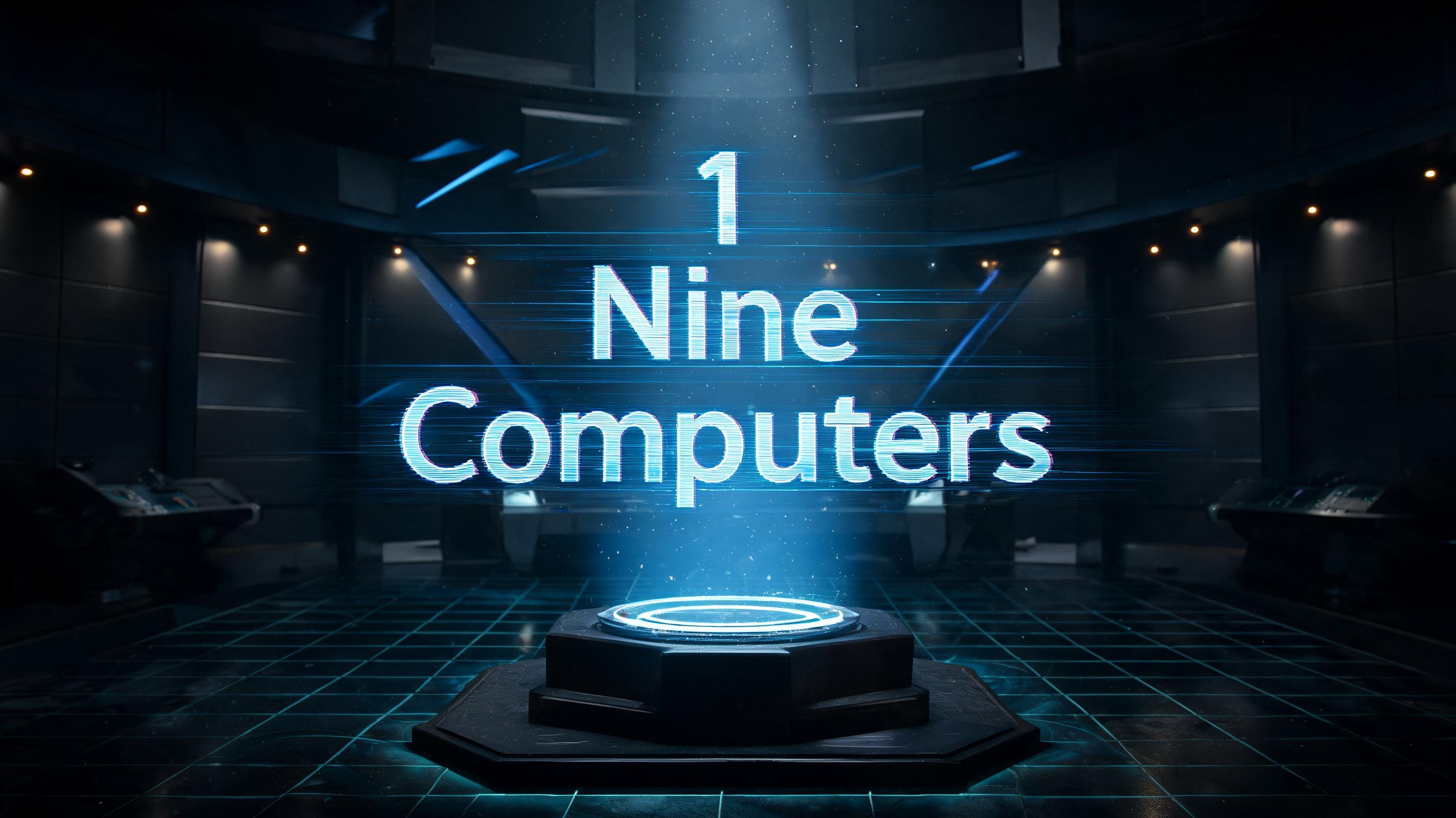"1 Nine Computers" —  | AI Text Effect Generator