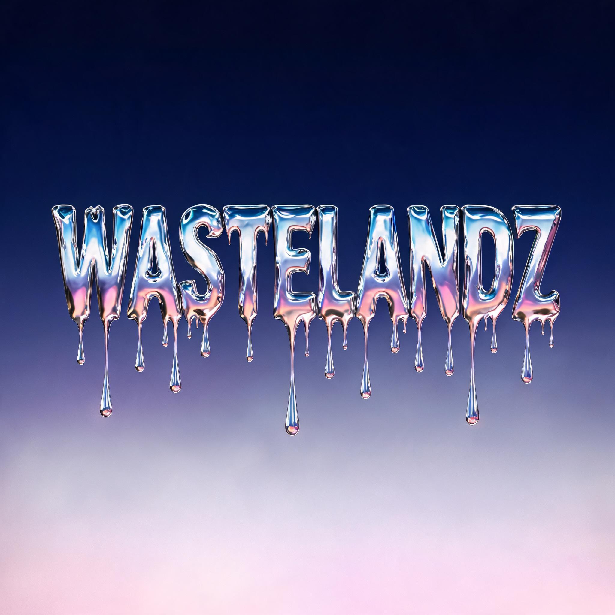 "WASTELANDZ" — Y2k Liquid | AI Text Effect Generator