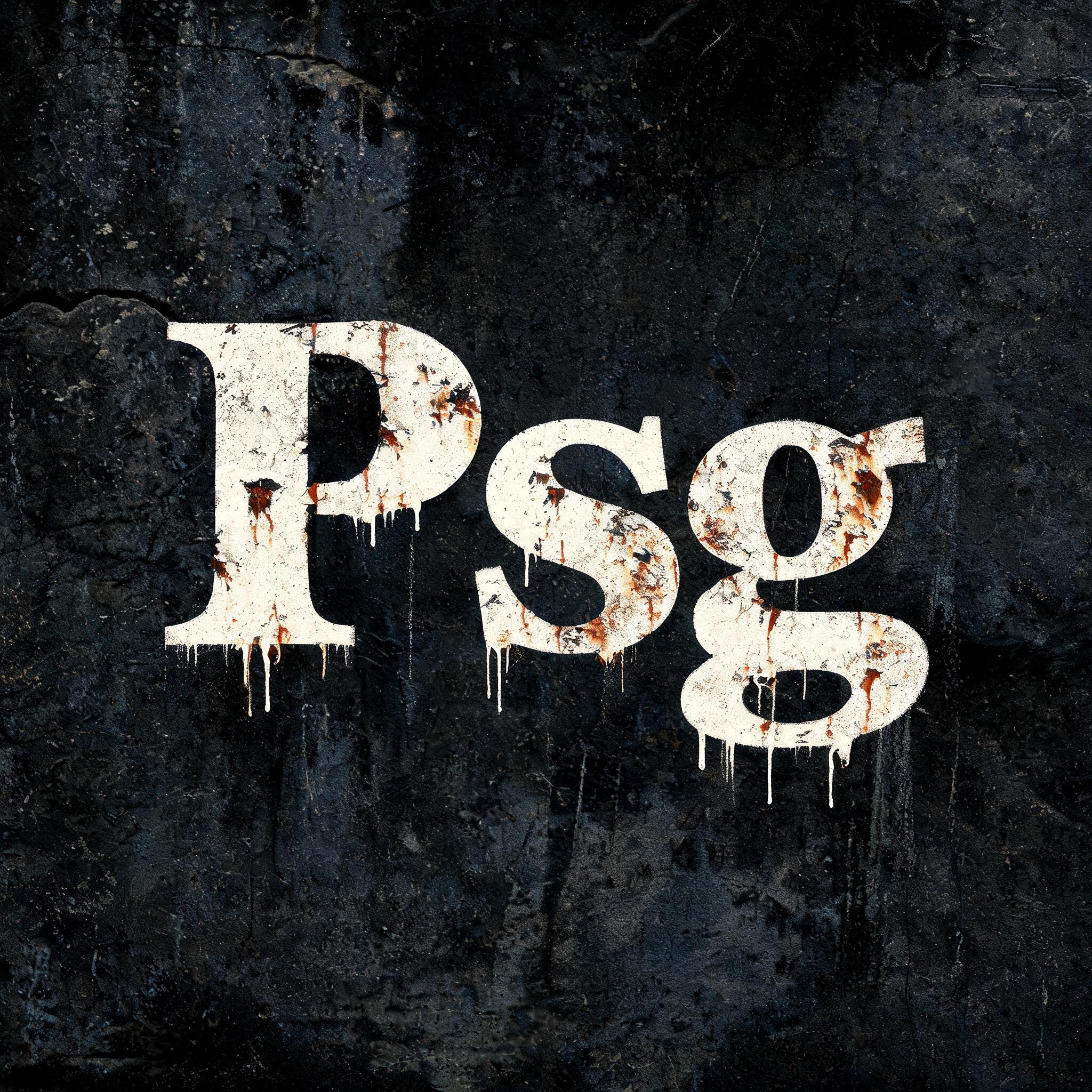 "Psg" — Vintage | AI Text Effect Generator