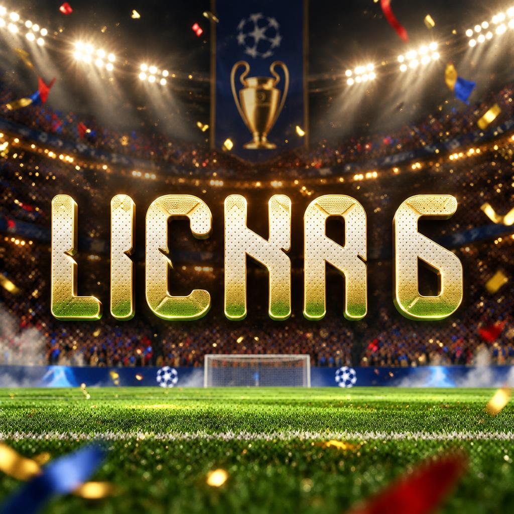 "LICHA 6" — Sports Football | AI Text Effect Generator