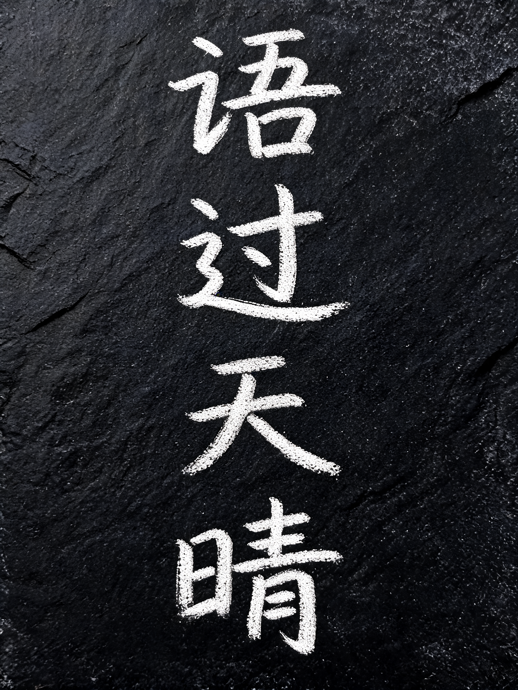 "语过天晴" — Brush Stroke | AI Text Effect Generator