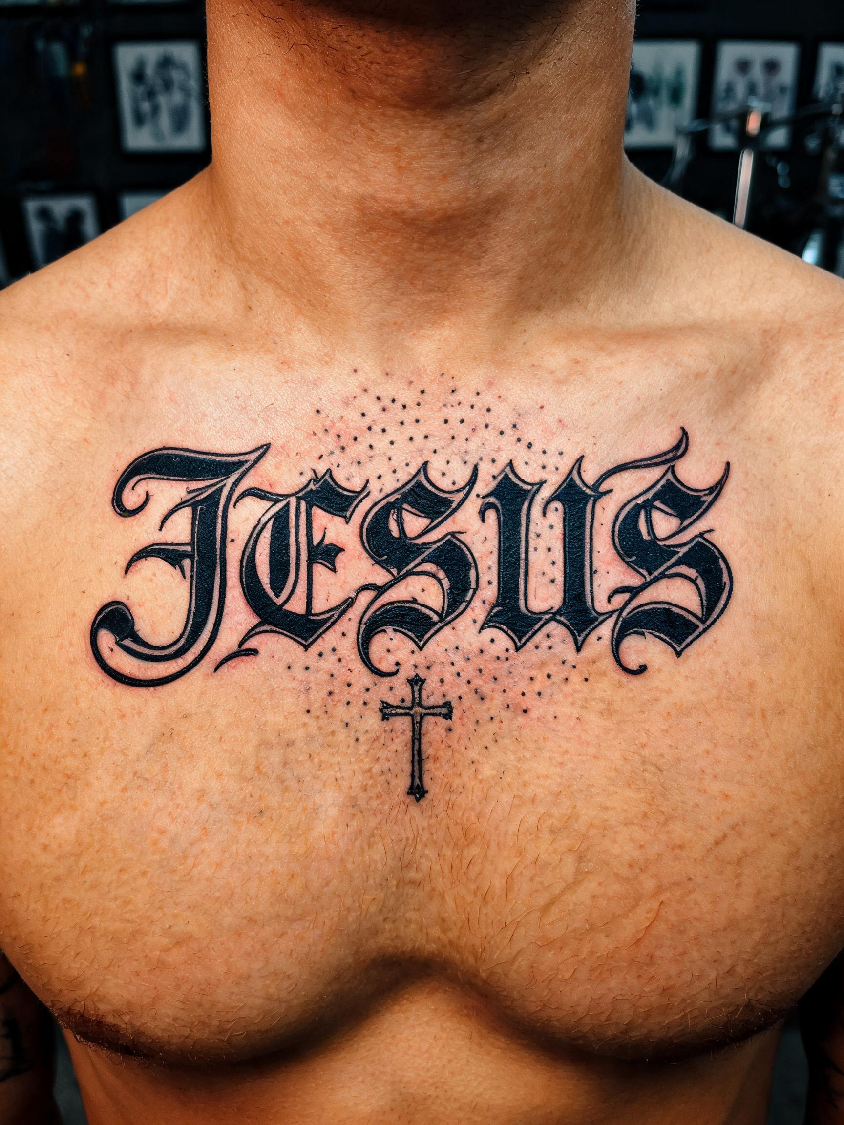 "Jesus" — Tattoo | AI Text Effect Generator