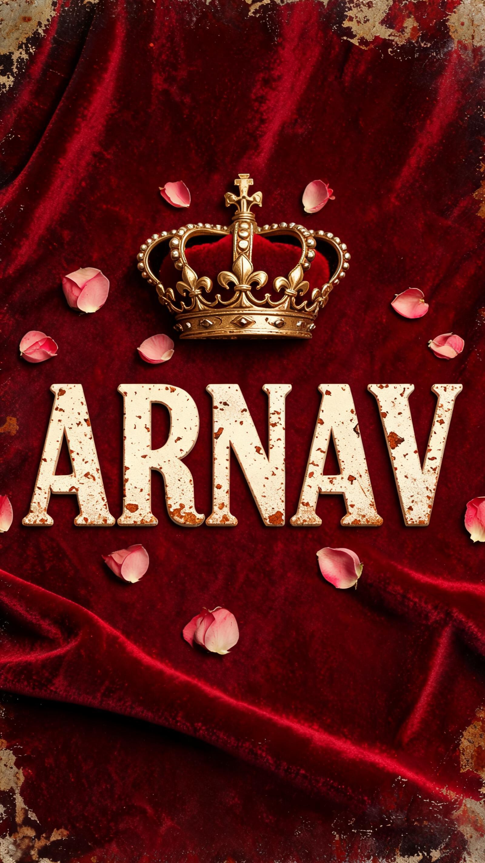 "Arnav" — Vintage | AI Text Effect Generator