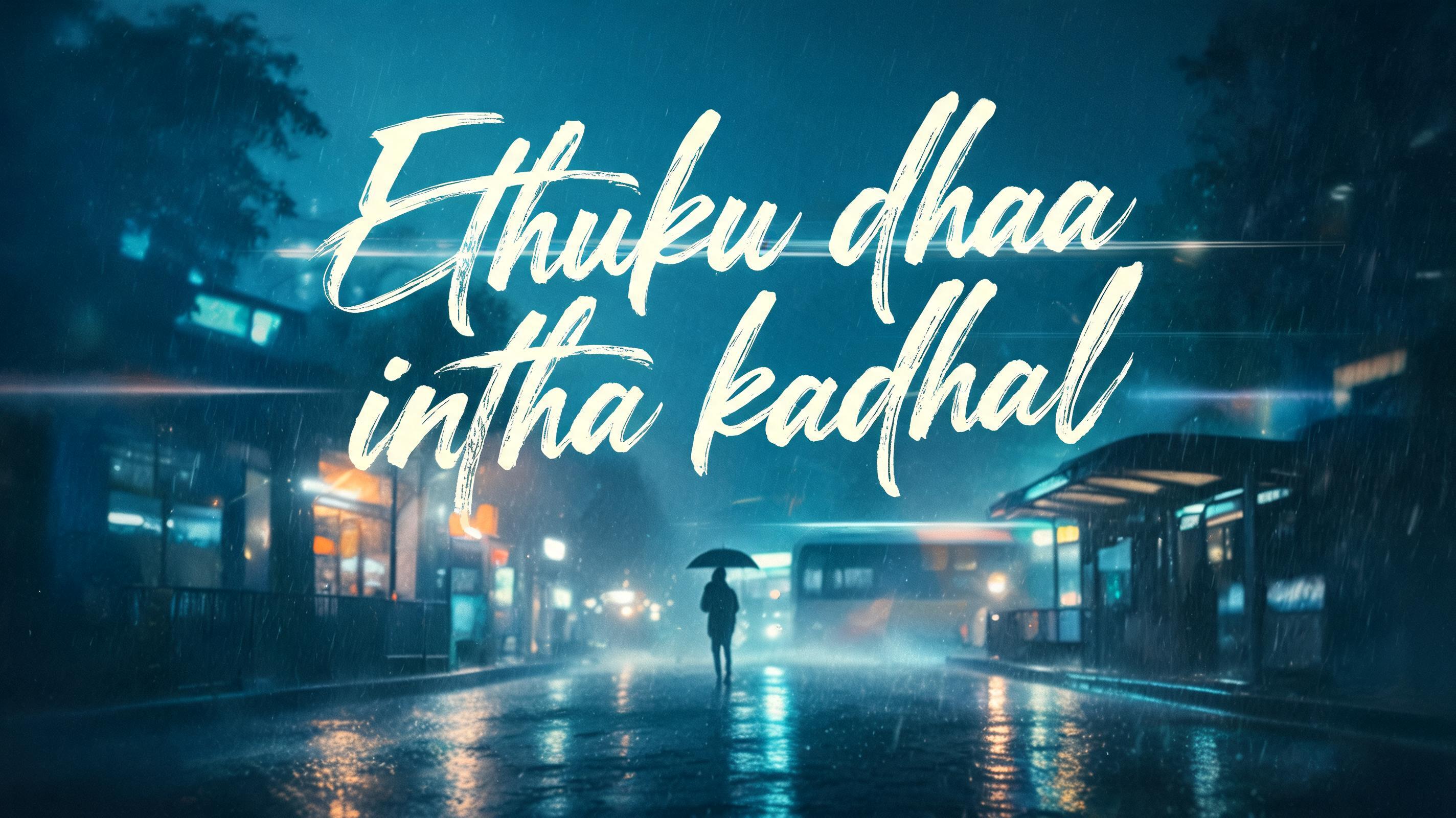 "Ethuku dhaa intha kadhal" — Cinematic Netflix | AI Text Effect Generator