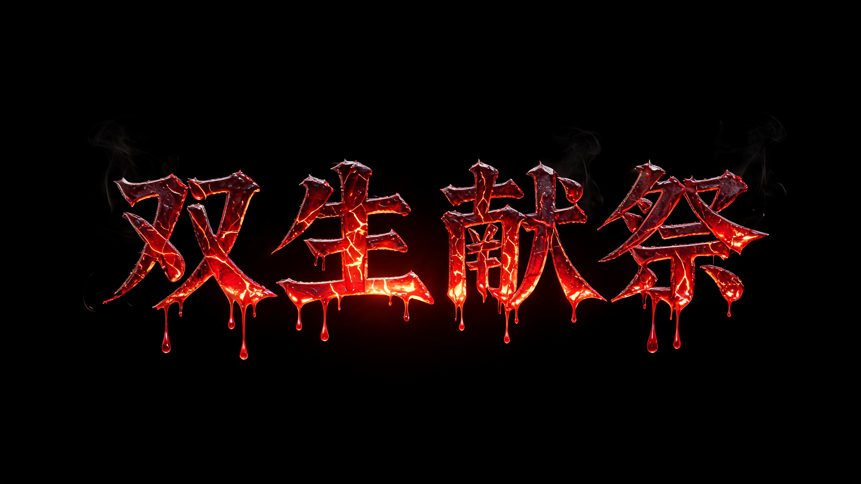 "双生献祭" — Horror | AI Text Effect Generator