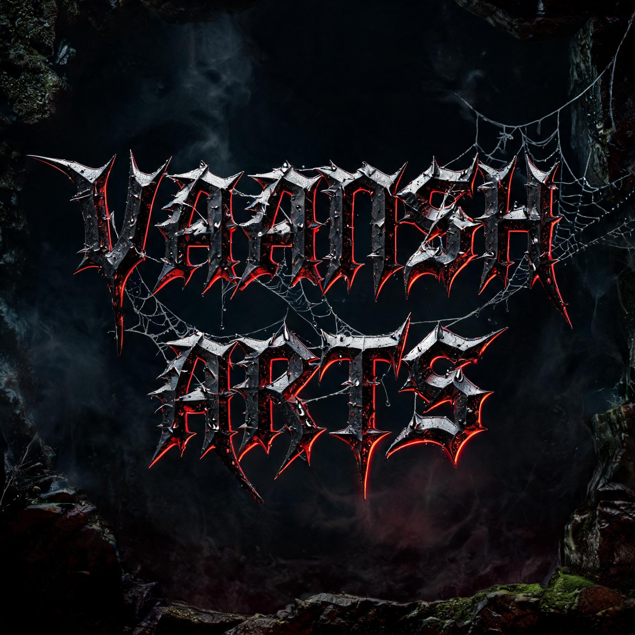 "VAANSH
ARTS" — Gothic Dark text effect
