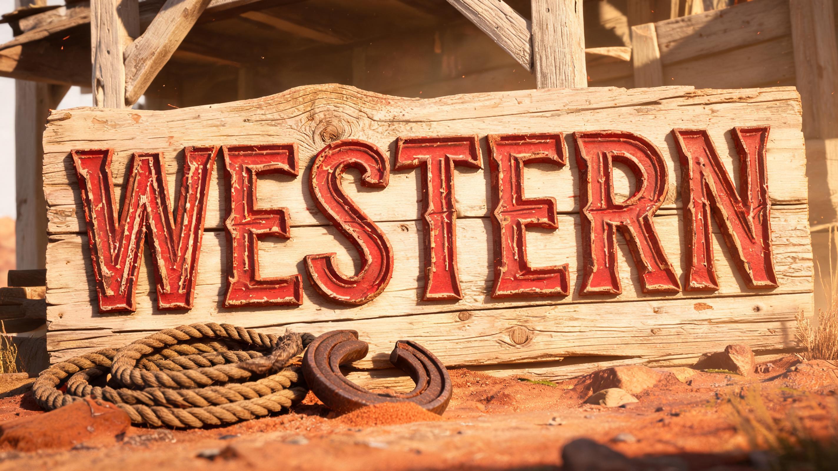 "WESTERN" — Western | AI Text Effect Generator