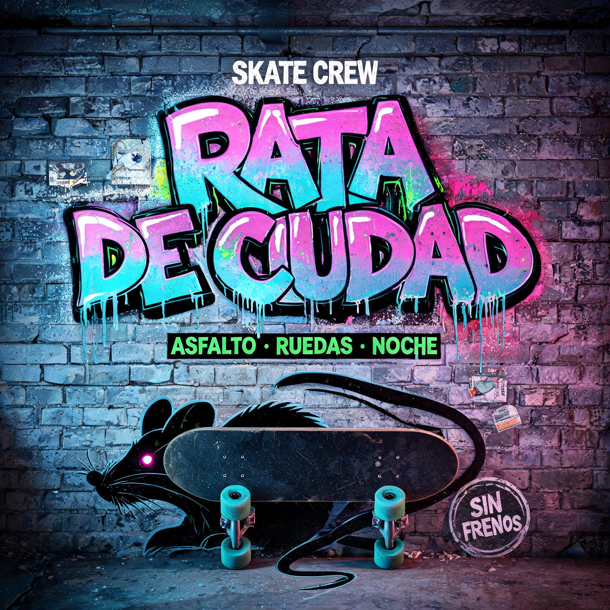 Rata de Ciudad
SKATE CREW
ASFALTO · RUEDAS · NOCHE
SIN FRENOS