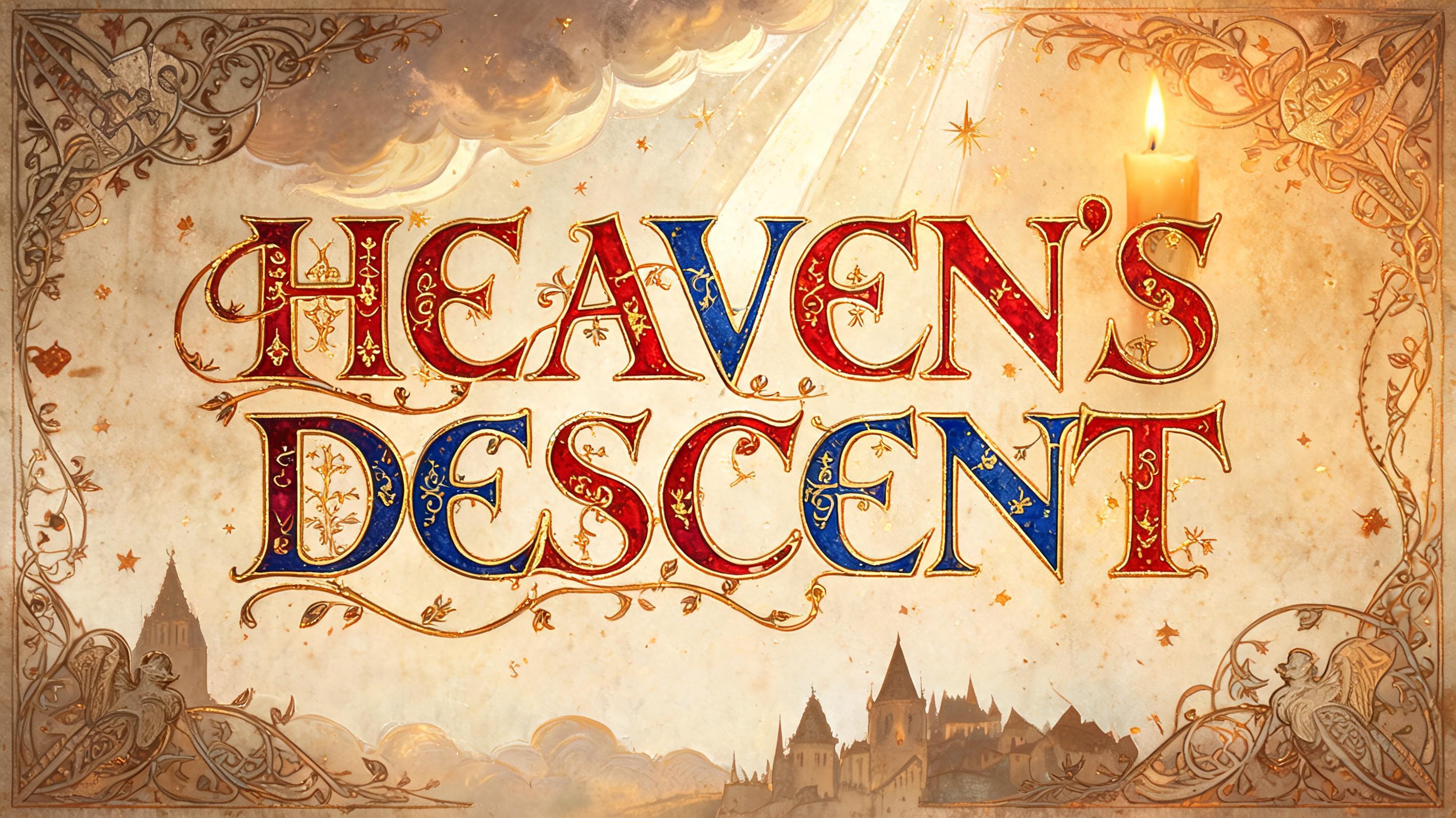 "Heaven's Descent" — Medieval | AI Text Effect Generator