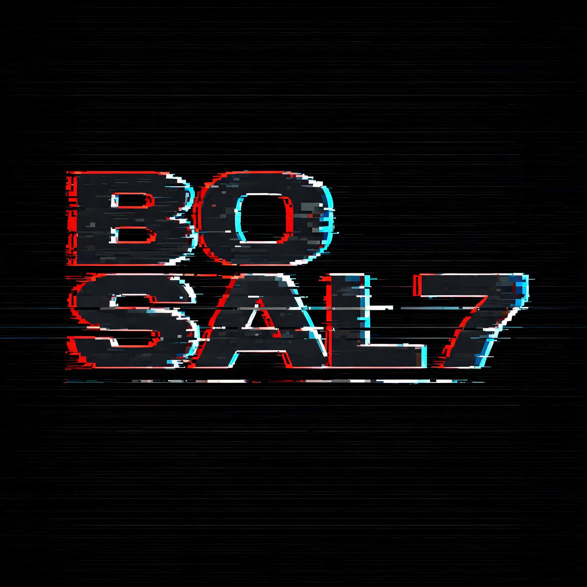 "BO SAL7" — Glitch text effect
