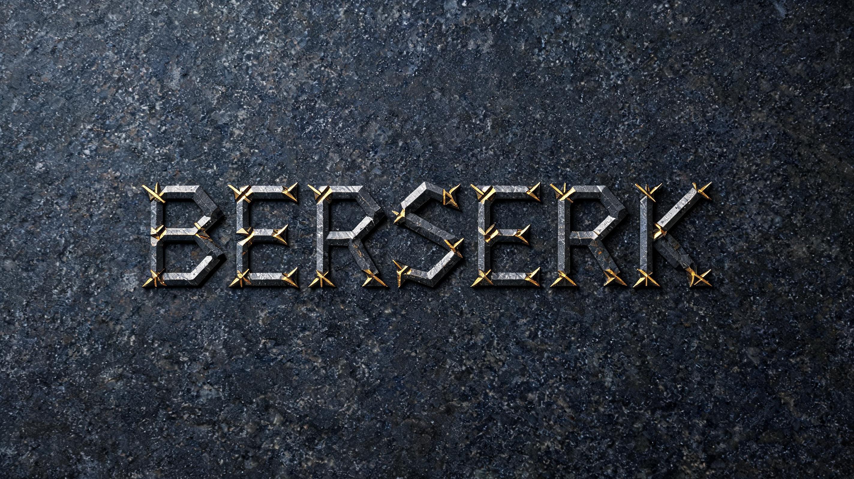"berserk" — Viking Runic | AI Text Effect Generator