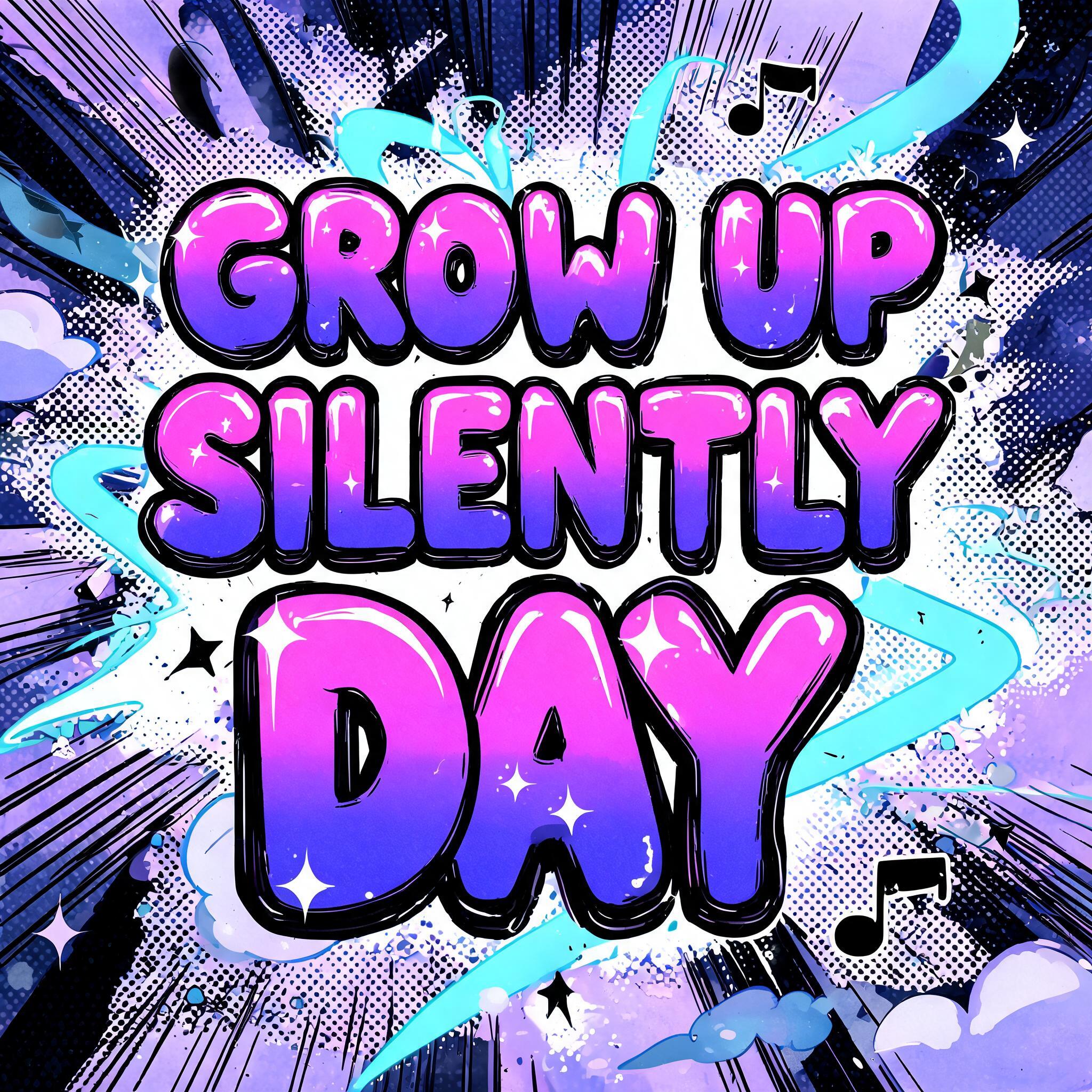 "GROW UP SILENTLY DAY" — Anime | AI Text Effect Generator