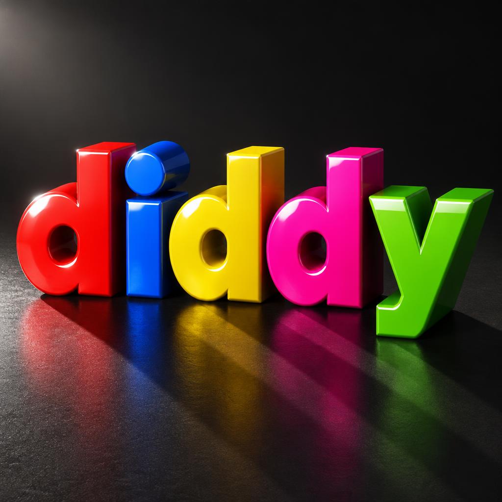 "diddy" — 3d Bold | AI Text Effect Generator
