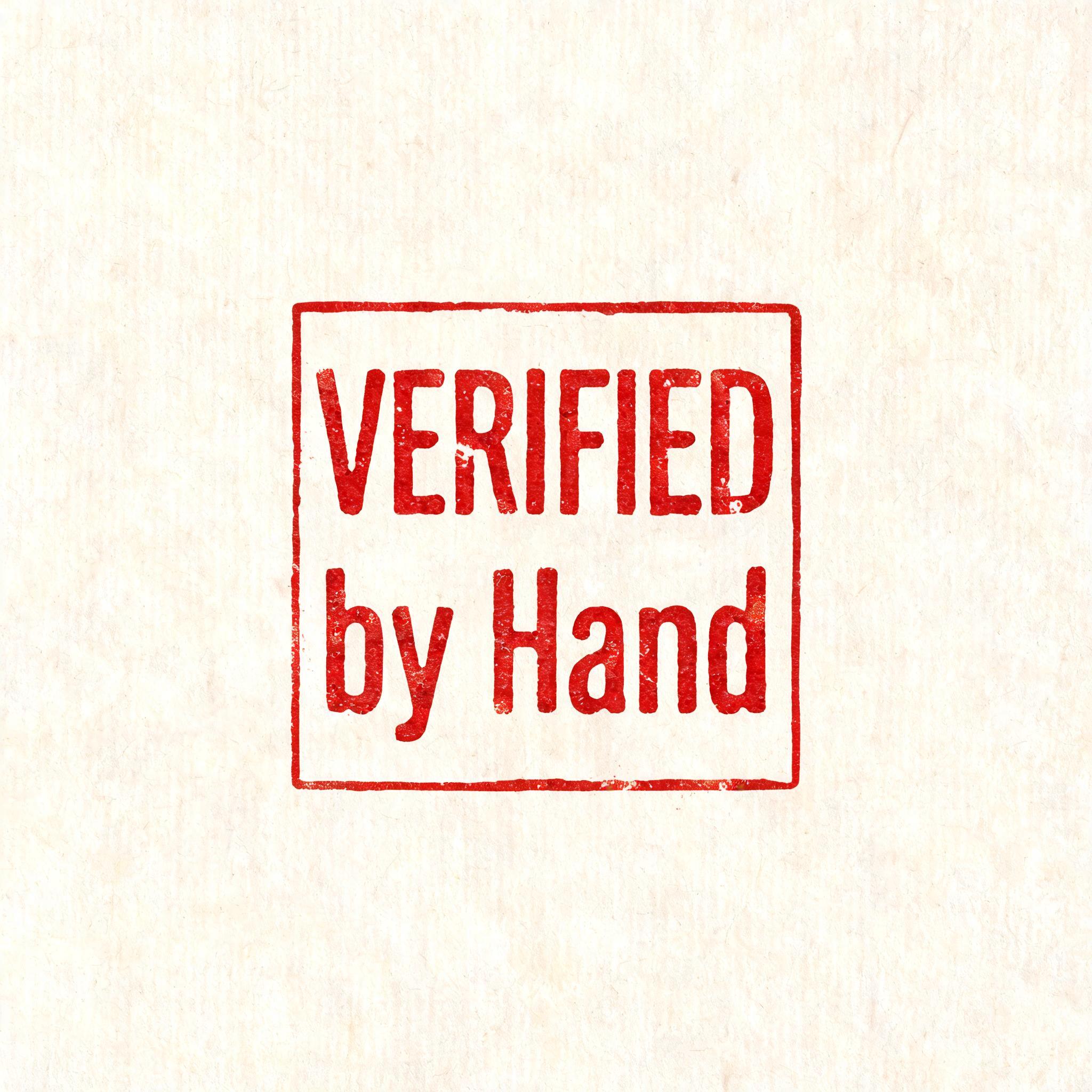 "Verified by Hand" — Brush Chinese Ink | AI Text Effect Generator