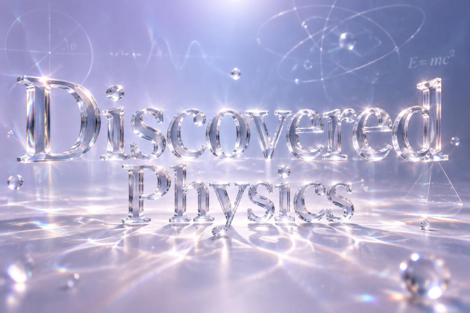 "Discovered Physics" — Glass | AI Text Effect Generator